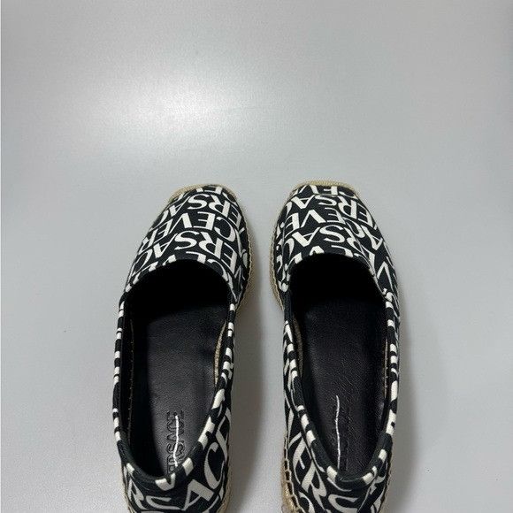Versace Versace Logo Print Espadrilles Shoes Black White Men’s EU 44 Size US 11 / EU 44 - 5 Thumbnail