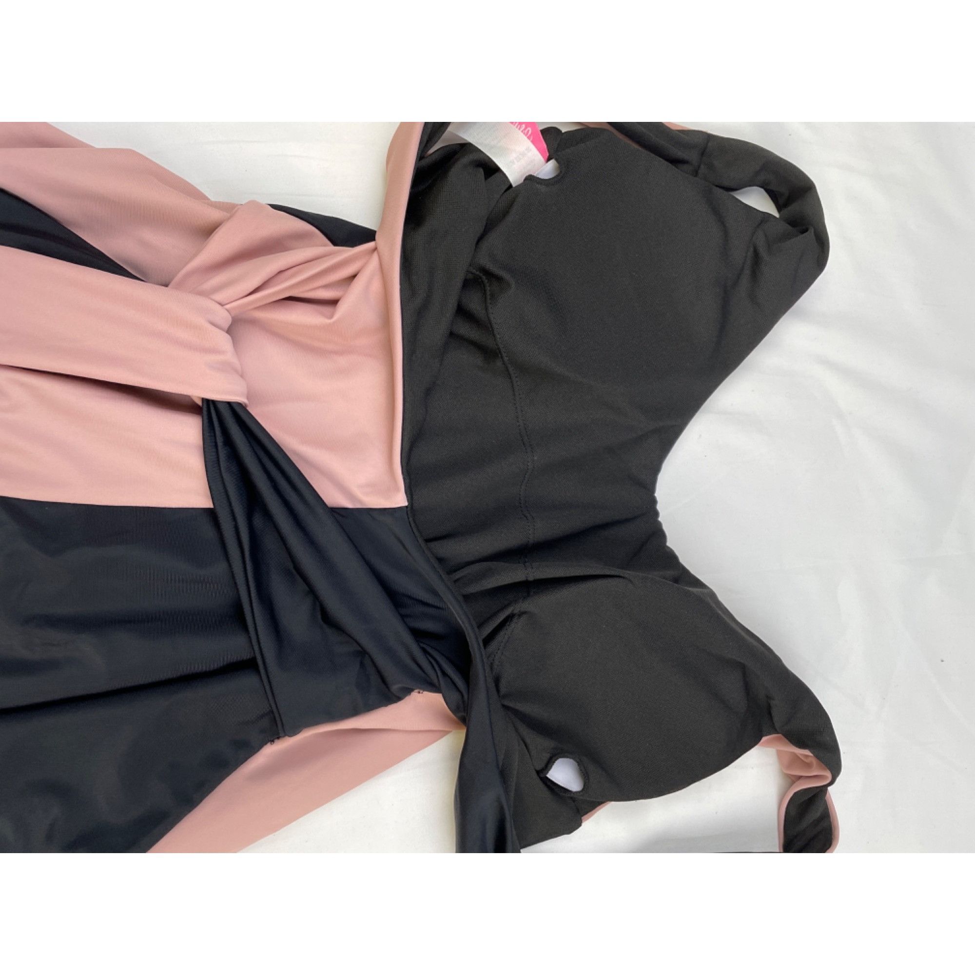 Other Pink Lily Women's Pink & Black Full Coverage Swimsuit Size Size L / US 10 / IT 46 - 6 Thumbnail