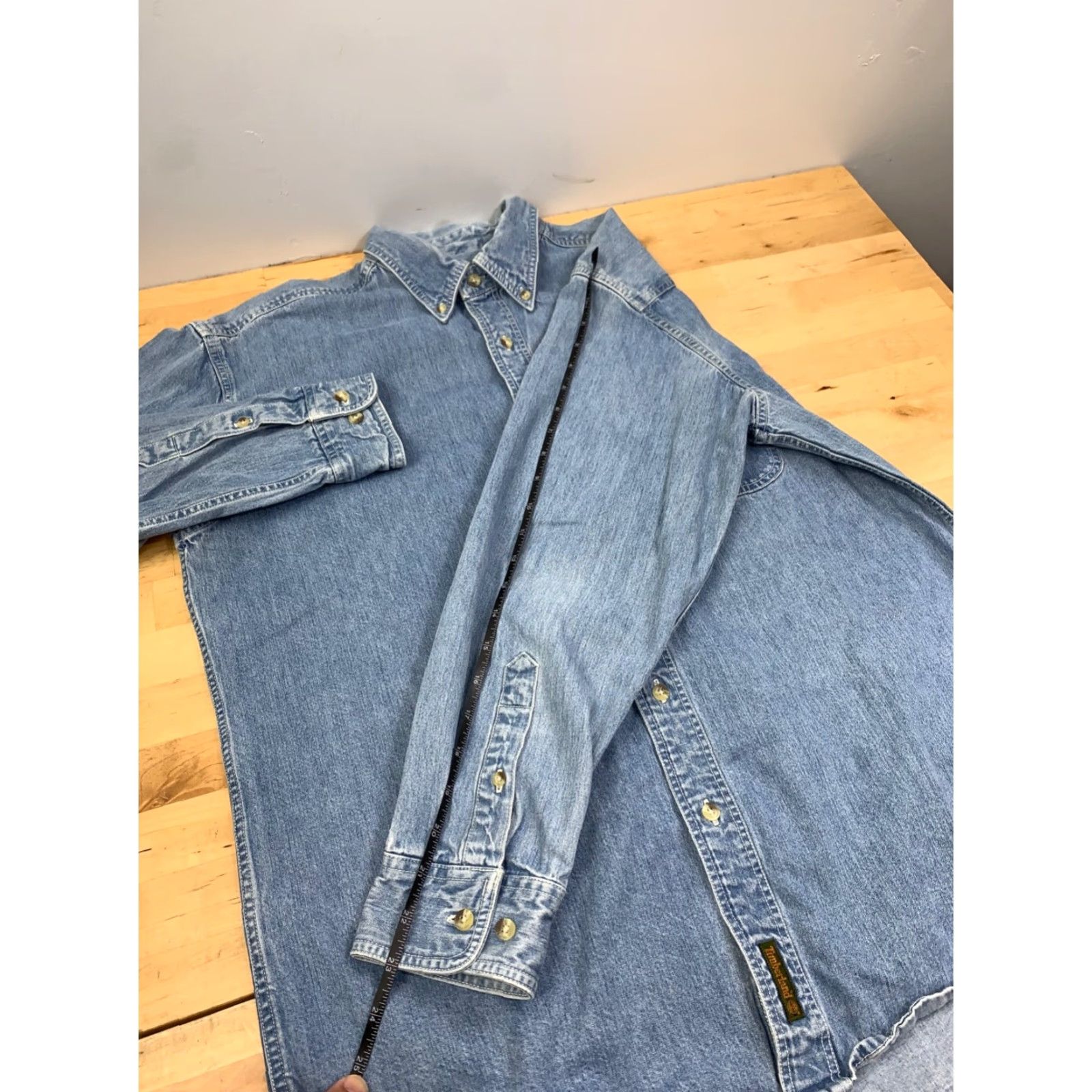 Timberland VINTAGE Timberland Shirt Mens M Denim Rugged Fit Button-Down Long Sleeve Blue Casual Workwear 90s Western Classic Mens Size US M / EU 48-50 / 2 - 5 Thumbnail