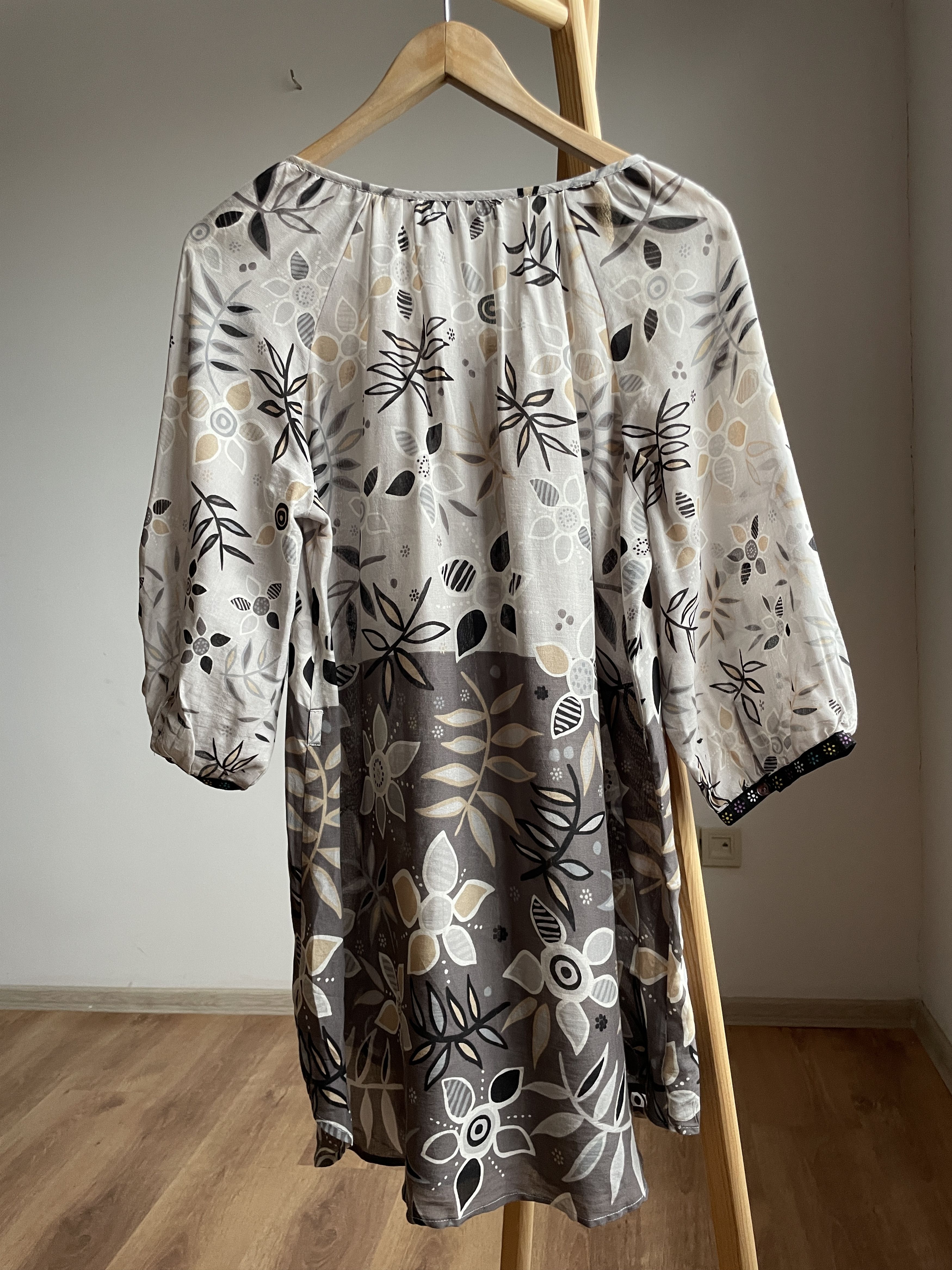 Gudrun Sjoden Gudrun Sjoden Viscose Cotton Floral Tunic Dress Size S Size S / US 4 / IT 40 - 2 Thumbnail