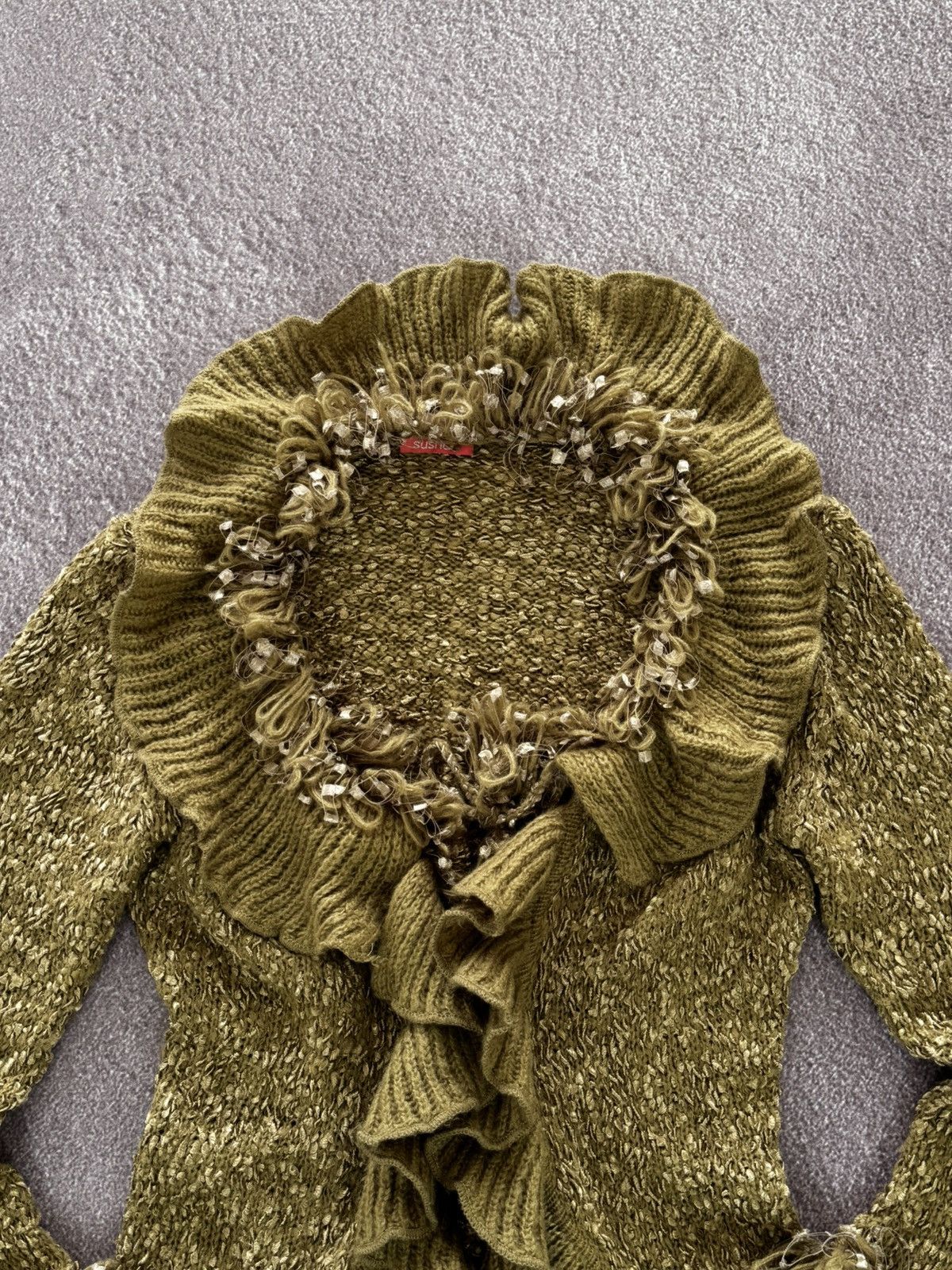 If Six Was Nine Amazing Vintage 2000’s Aesthetic Glam Y2K Faux Fur Sweater Size M / US 6-8 / IT 42-44 - 2 Thumbnail