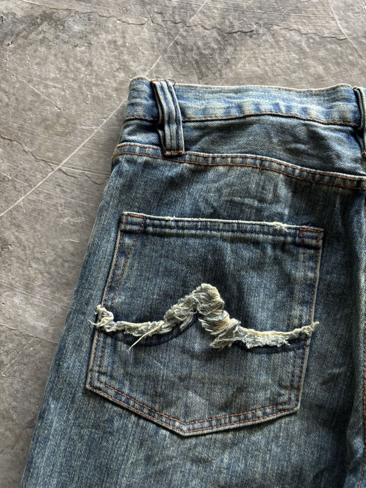 If Six Was Nine NYLAUS flare distressed rusty wash punk grunge japanese Size US 32 / EU 48 - 17 Thumbnail