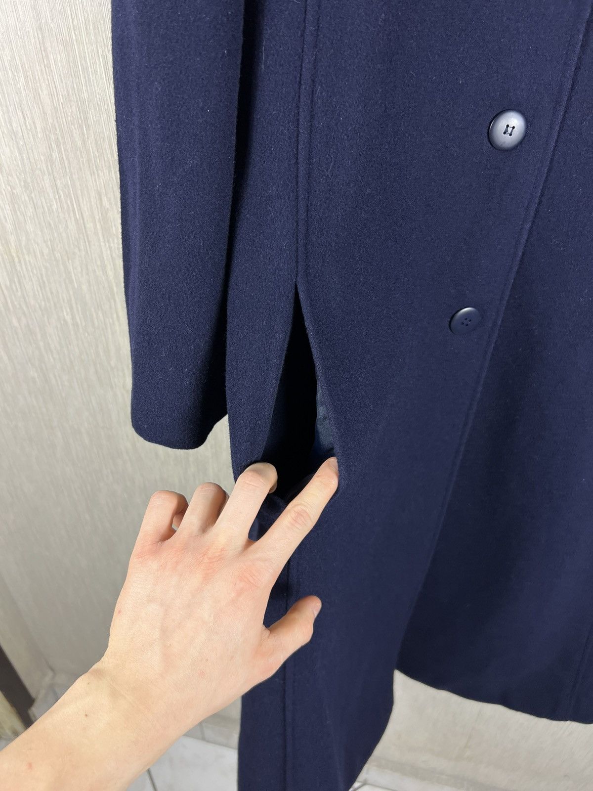 Carven Vintage Carven pour ADP France wool navy archive long coat Size S / US 4 / IT 40 - 10 Thumbnail