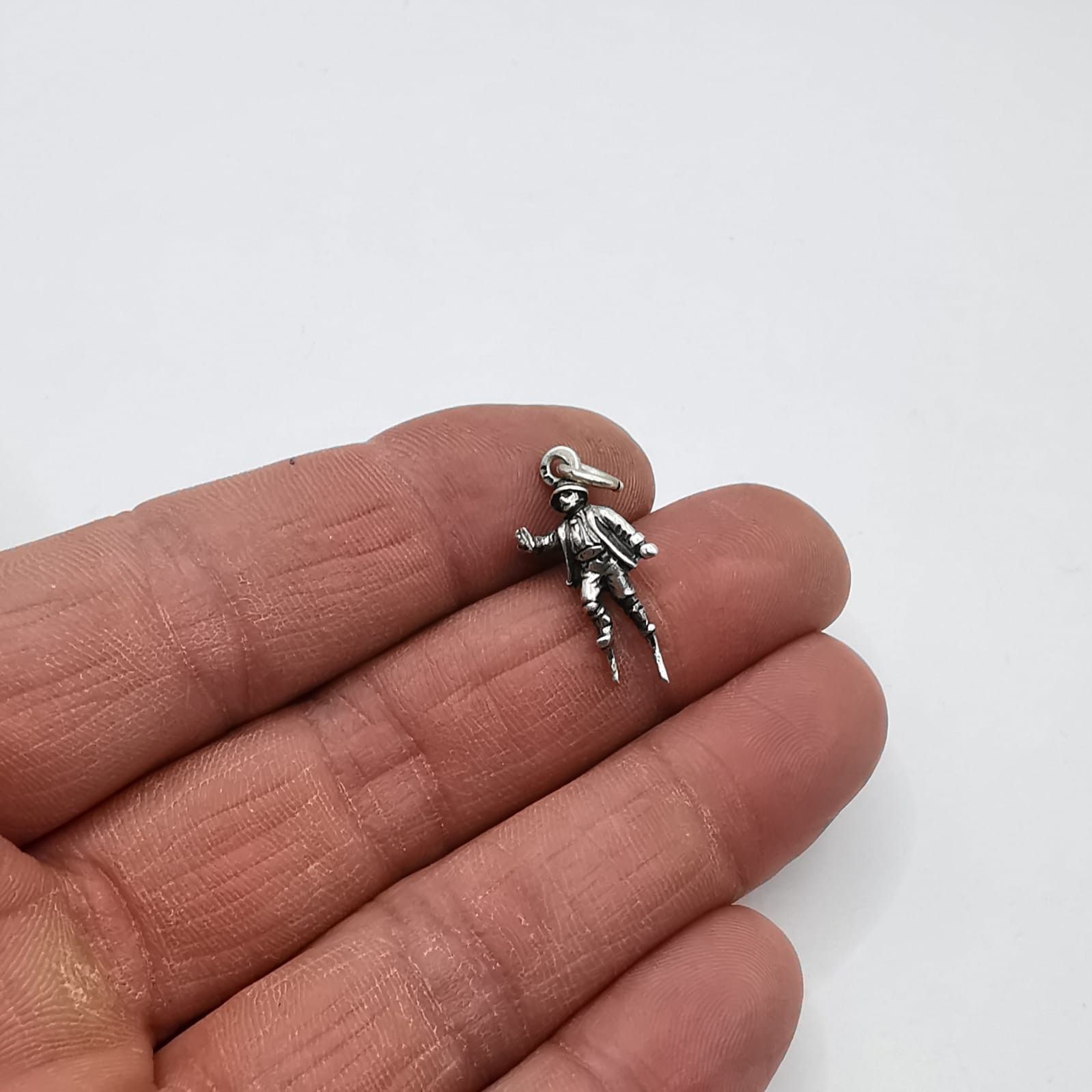 Sterling Silver Vintage Pendant Miniature 925 Sterling Silver Jewelry 2,70g Size ONE SIZE - 2 Thumbnail