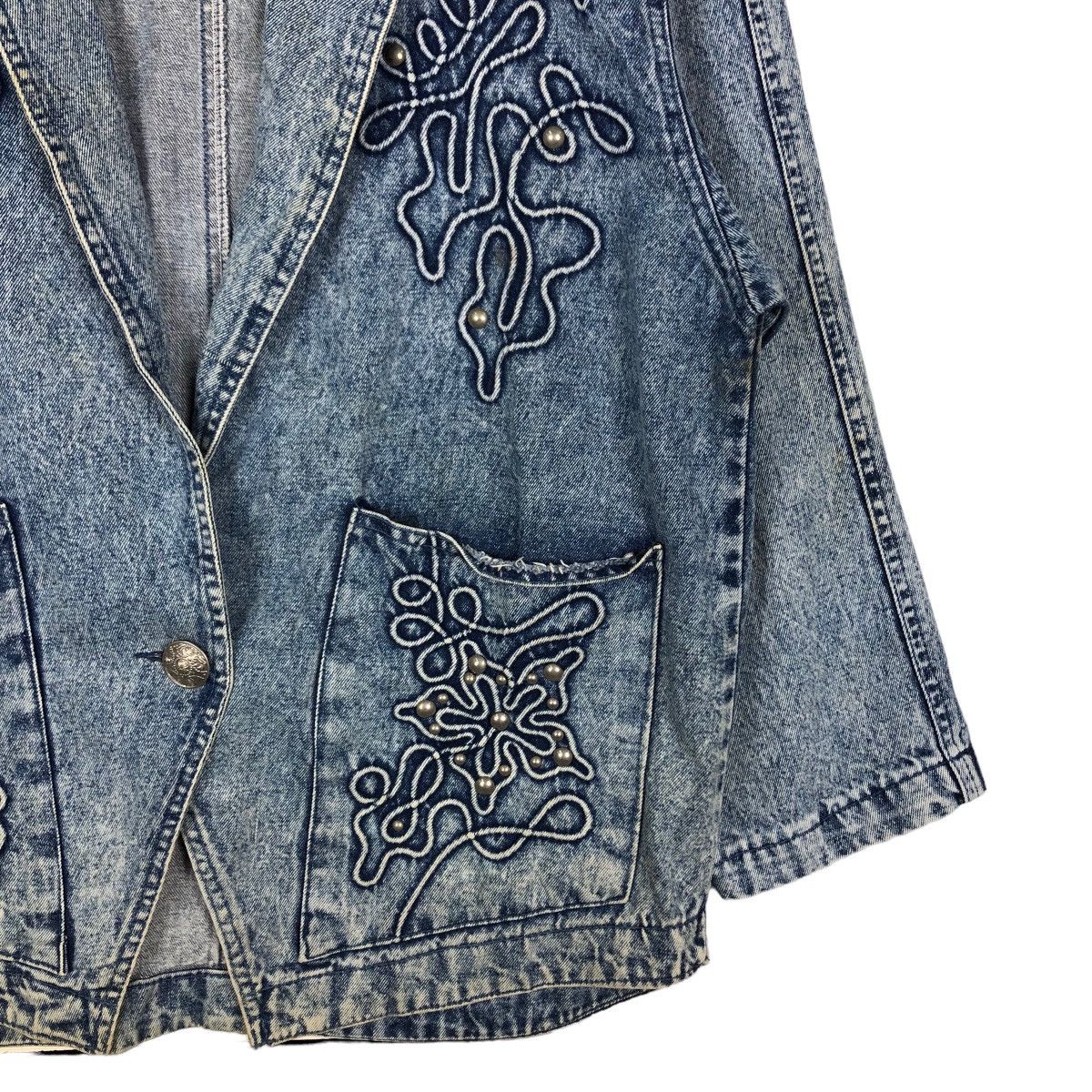 Japanese Brand 🔥Vintage Denim Jacket Monariza Embroidered Design Kapital Size US M / EU 48-50 / 2 - 5 Thumbnail