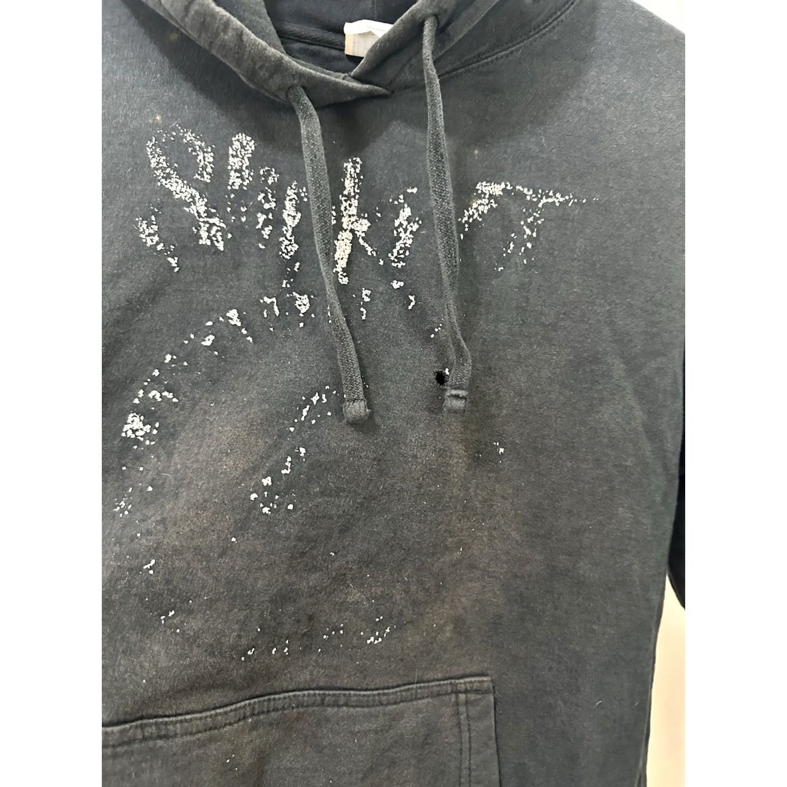Port & Company VTG Slipknot Iowa Hoodie Mens L Black Pullover Distressed Band Grunge Metal Tour 90s Size US L / EU 52-54 / 3 - 6 Thumbnail