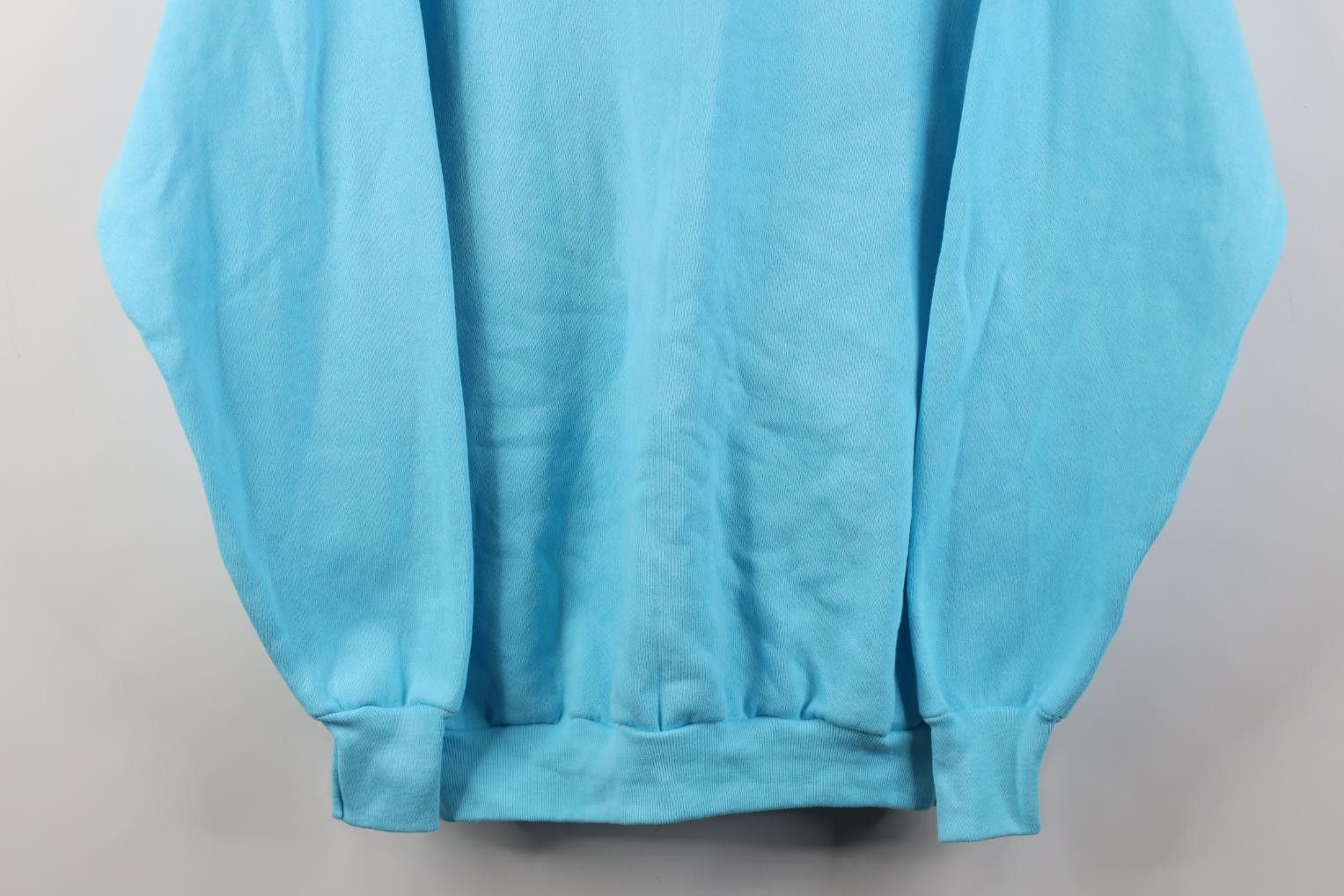 Vintage Vintage 90s Streetwear Raglan Crewneck Sweatshirt Blue USA Size XL / US 12-14 / IT 48-50 - 3 Thumbnail