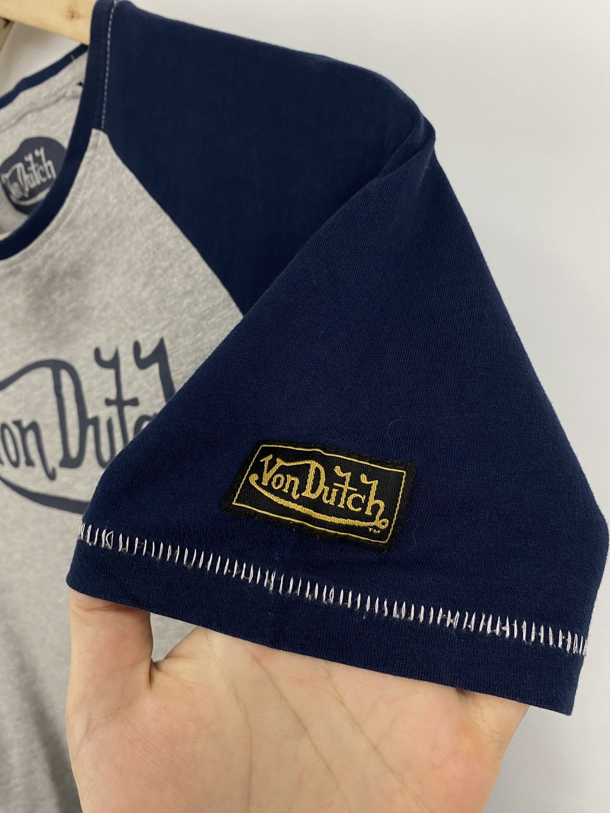 Vintage × Von Dutch 🇺🇸 Vintage Y2K Von Dutch Big Logo T-Shirt Rare Retro Hype Size US S / EU 44-46 / 1 - 6 Thumbnail