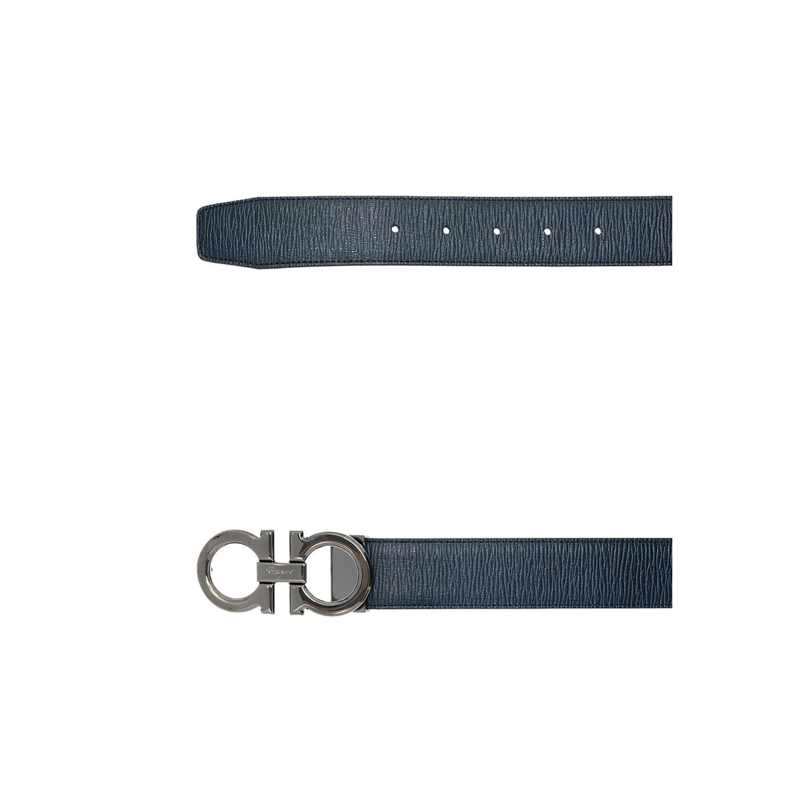 Salvatore Ferragamo FERRAGAMO Deep Ocean Double Adjustable Reversible Belt New & Size ONE SIZE - 3 Thumbnail