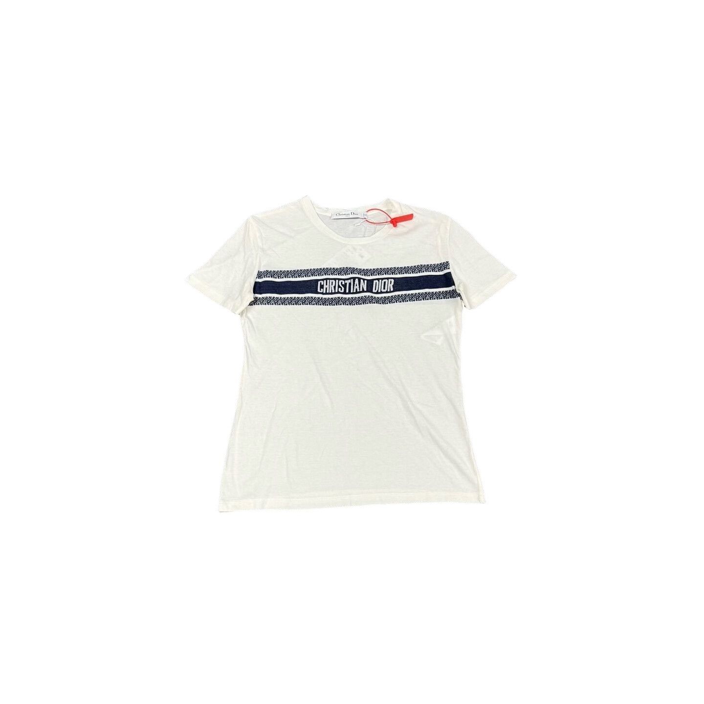 Dior Dior Logo Stripe Short Sleeve T-Shirt US S Size US S / EU 44-46 / 1 - 1 Thumbnail