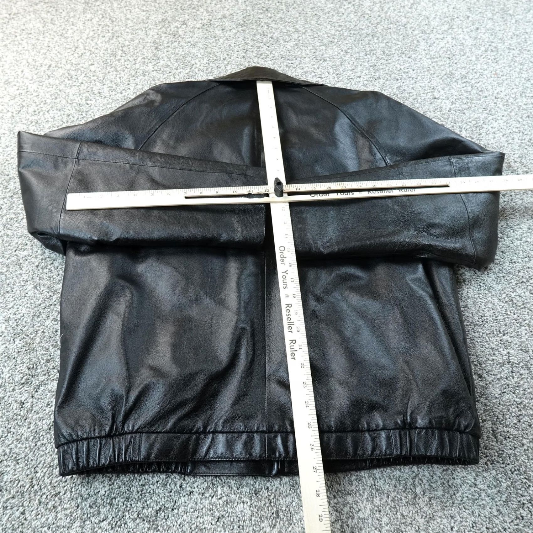 Vintage VINTAGE Covington Jacket Mens L Black Leather Bomber Full Zip Coat Aviator Motorcycle Size US L / EU 52-54 / 3 - 7 Thumbnail