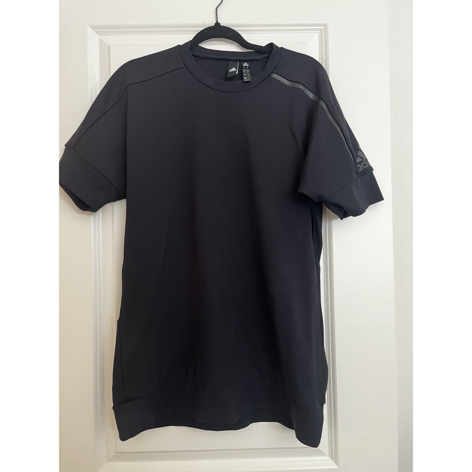 Adidas Adidas M Black Athletic Training Cycling Rear Zip Pocket Size US M / EU 48-50 / 2 - 1 Thumbnail