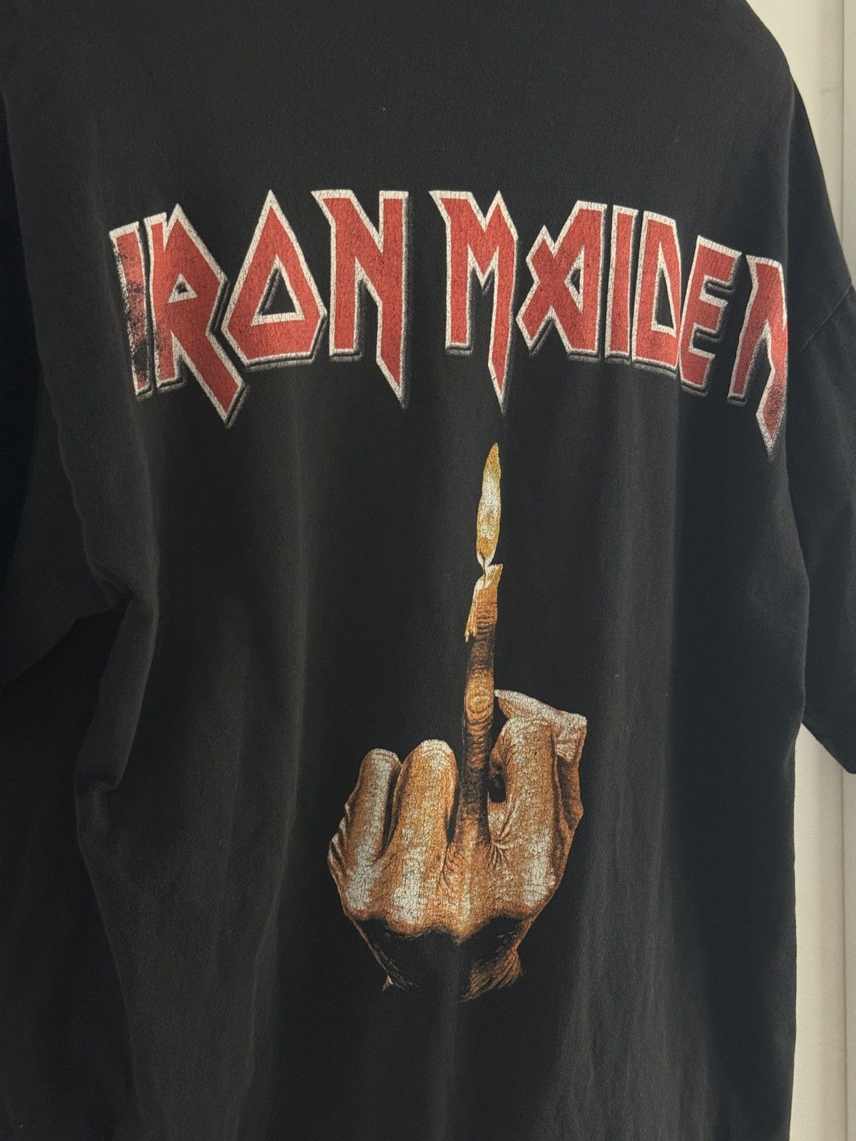 Iron Maiden *RARE* 90s VINTAGE 1998 IRON MAIDEN METAL THE CLANSMAN TEE Size US XL / EU 56 / 4 - 6 Thumbnail