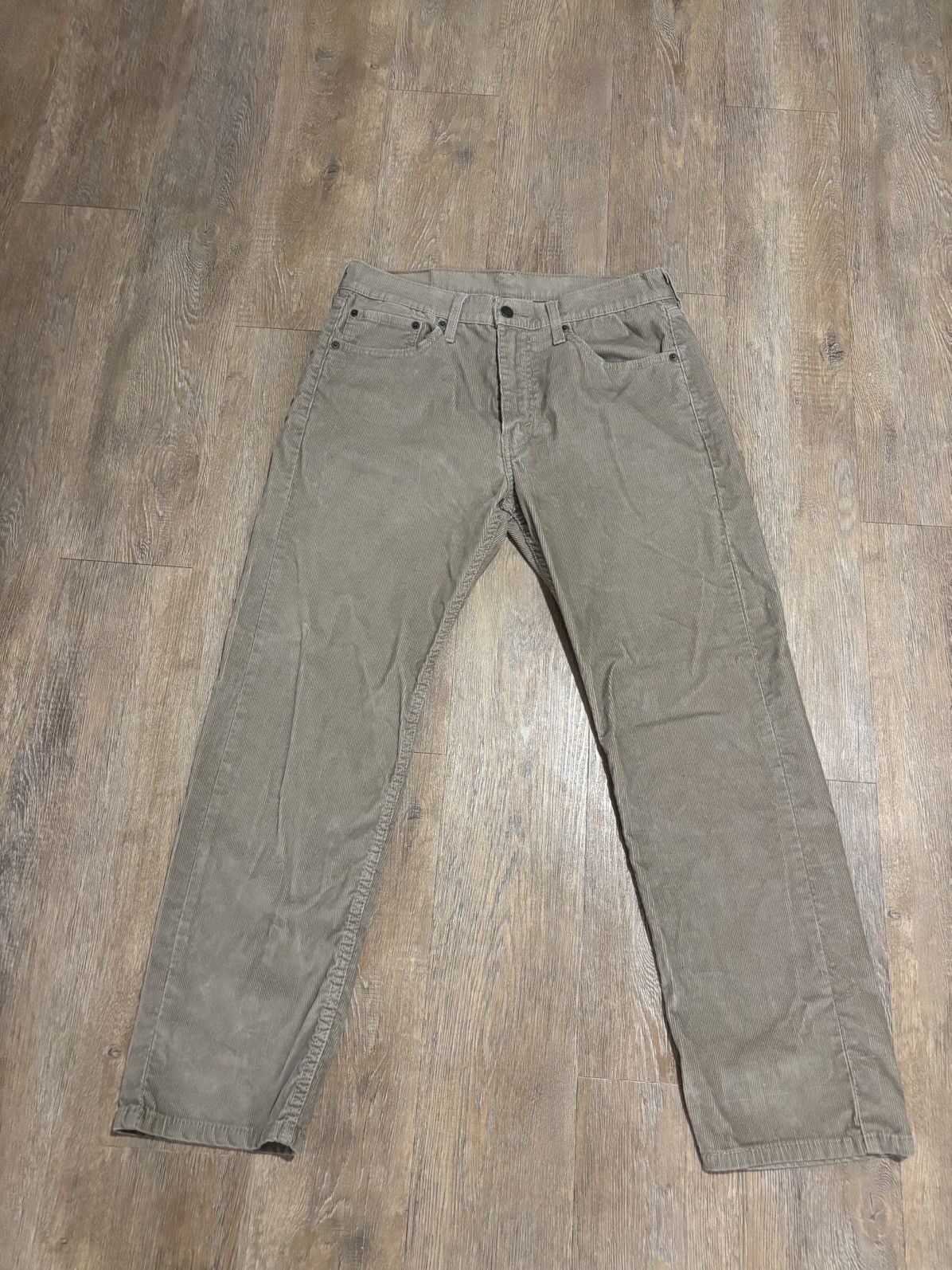 Levi's LEVI’S 505 - BEIGE CORDUROY - 32x29 Size US 32 / EU 48 - 1 Thumbnail