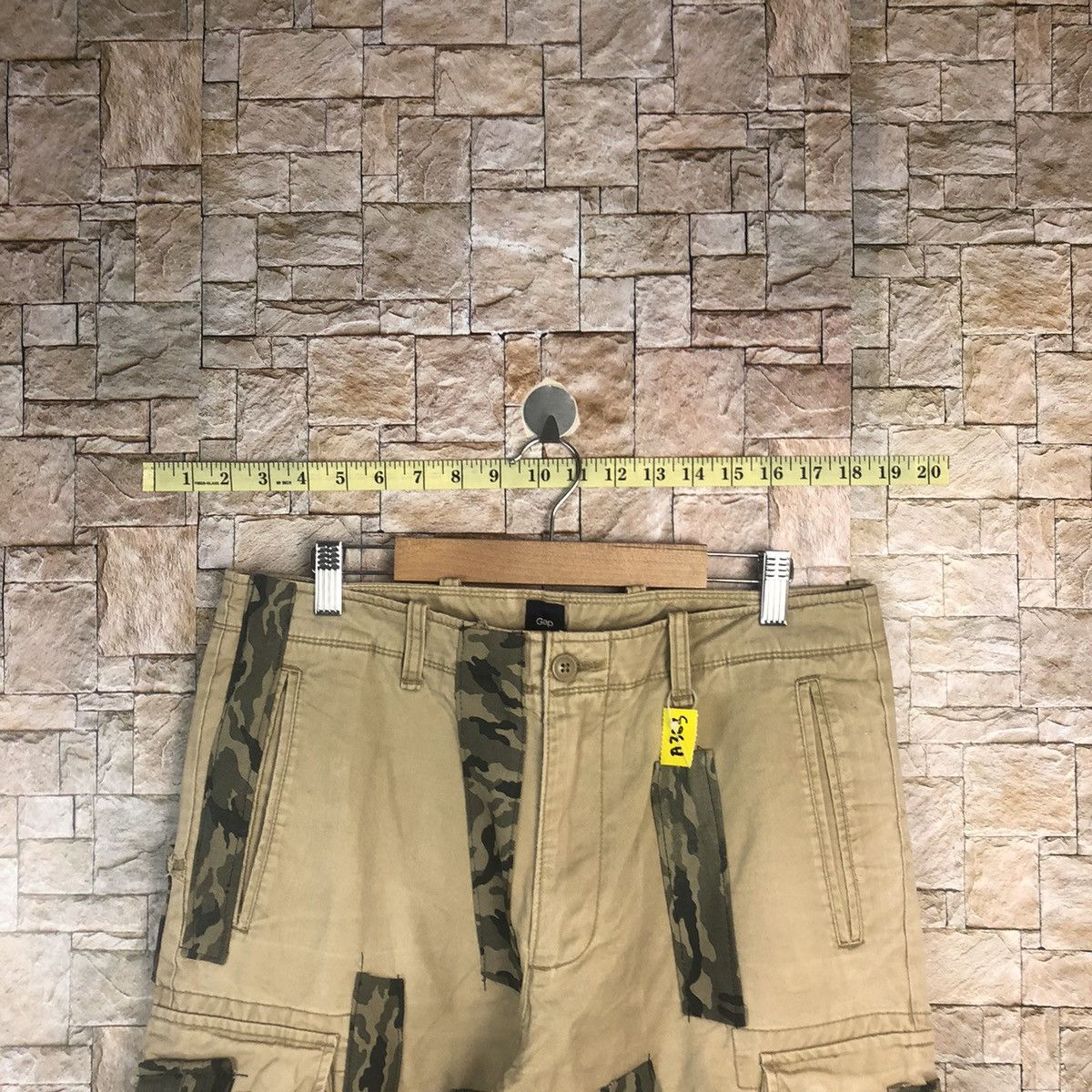 Vintage Gap rework Custom utility patchwork Cargo Pants #A363 Size US 32 / EU 48 - 4 Thumbnail