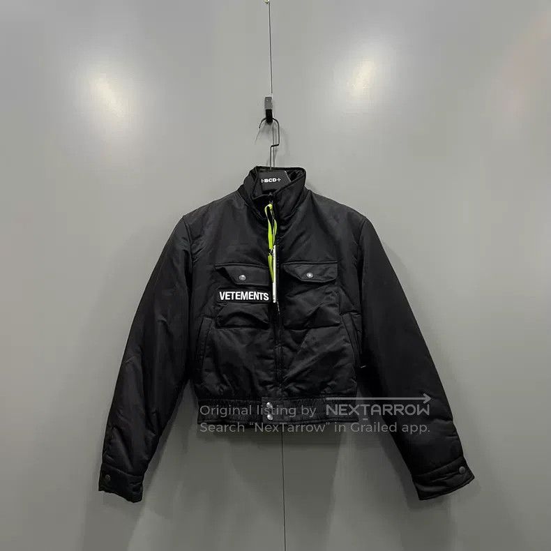 Vetements Vetements Black Double-Sided Cotton Jacket with Logo Size US XS / EU 42 / 0 - 1 Thumbnail