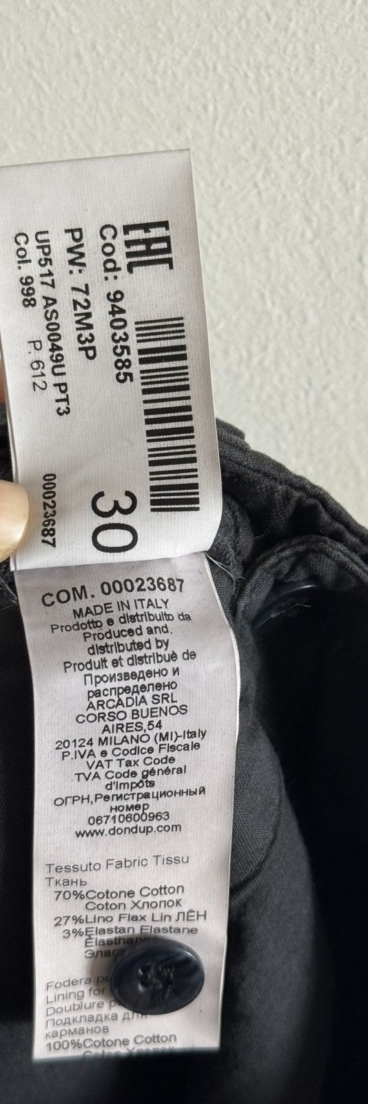 Dondup Dondup Cotton & Linen Trousers Brand New Size US 30 / EU 46 - 5 Thumbnail