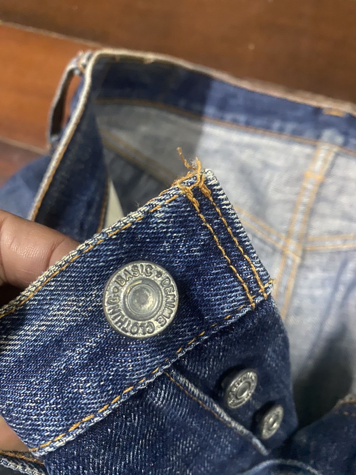 Denime Vintage 90s DENIME JAPAN Distress Mud Denim Selvedge Jeans Size US 36 / EU 52 - 15 Thumbnail