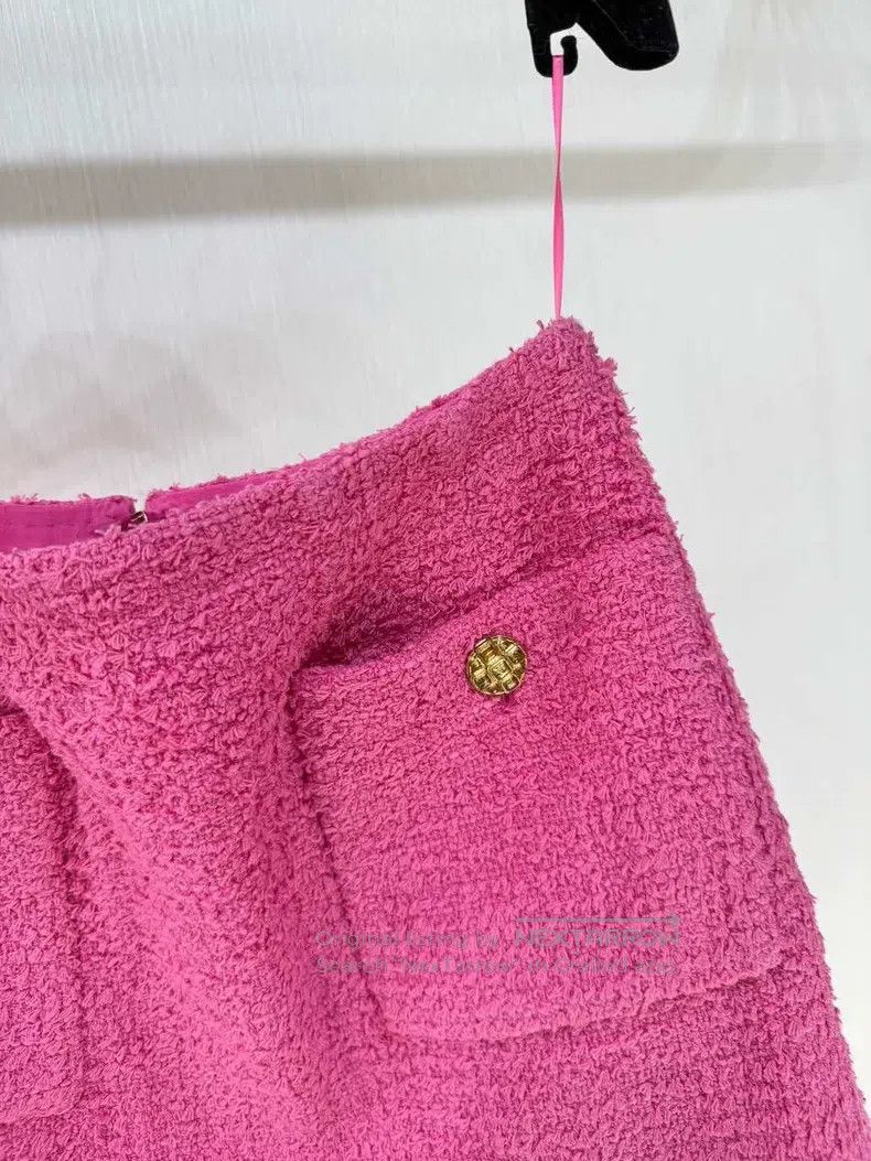 Chanel Chanel 22S pink tweed skirt Size 42" / US 20 - 3 Thumbnail