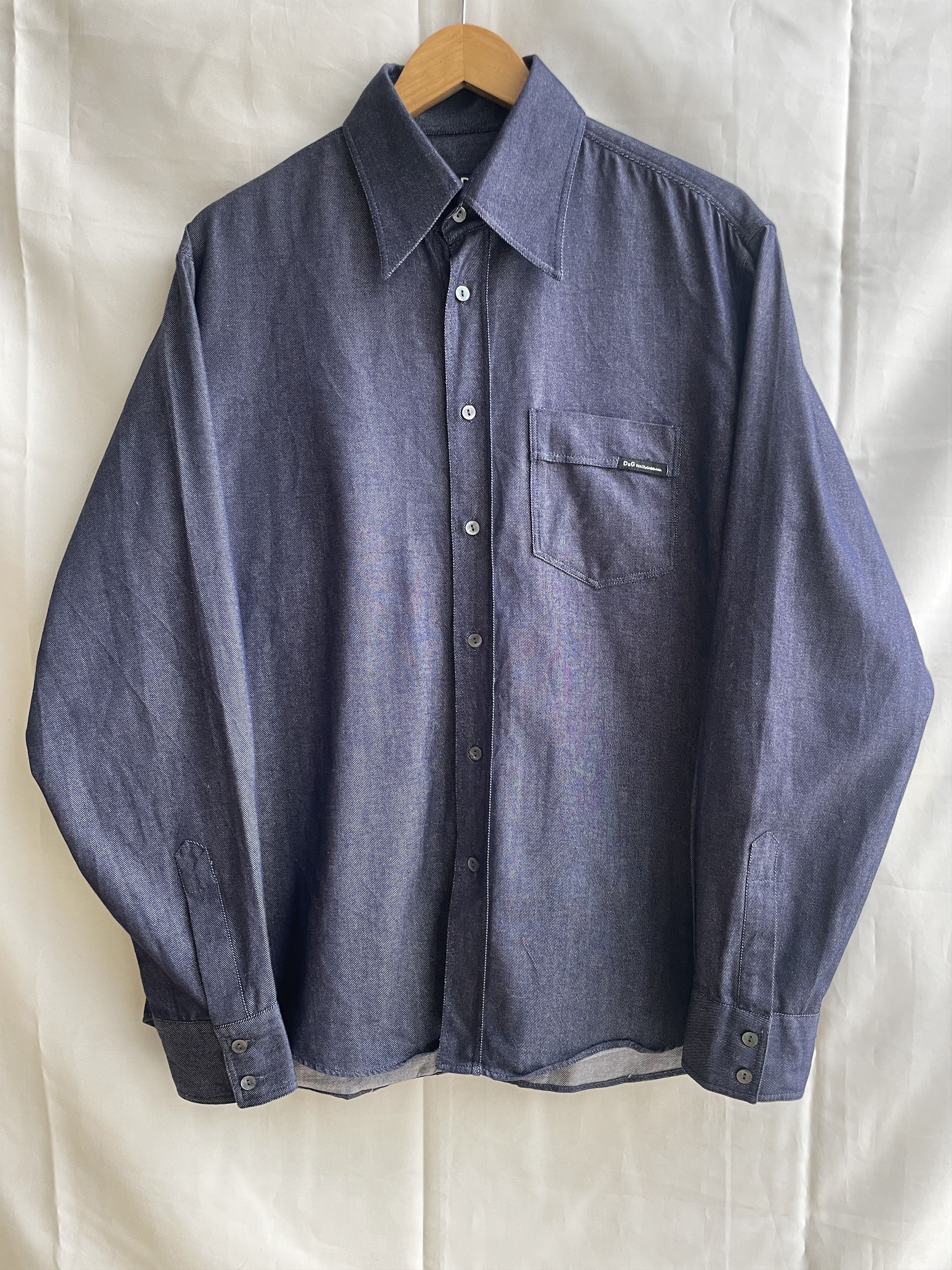 Dolce & Gabbana Dolce & Gabbana Vintage Chambray Shirt Size L Size US L / EU 52-54 / 3 - 1 Thumbnail