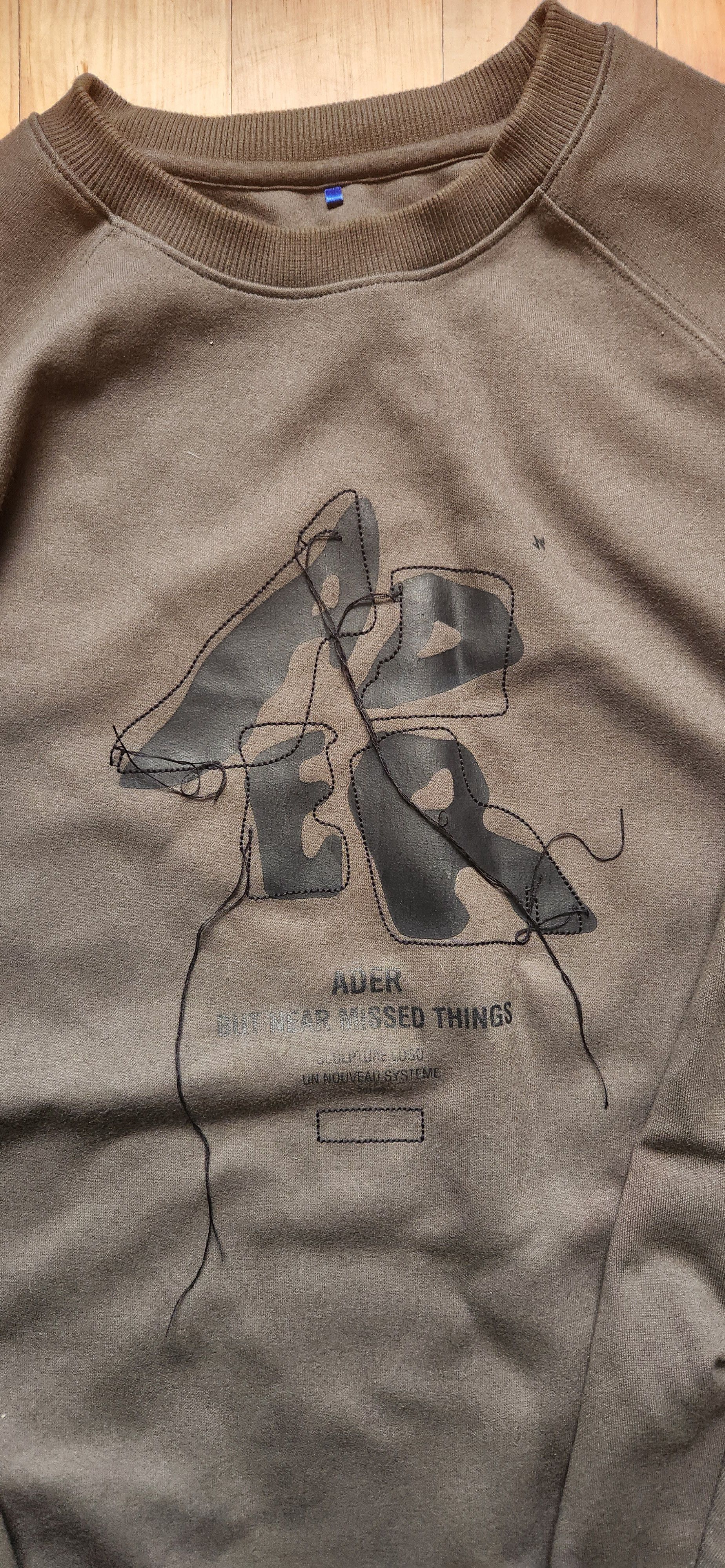 Ader Error Green Sculpture Logo Sweatshirt Size US M / EU 48-50 / 2 - 3 Thumbnail