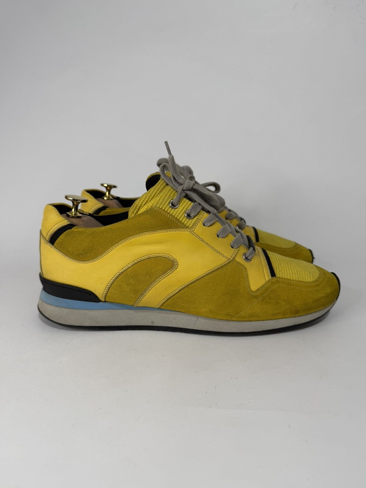 Dior Dior Homme Yellow Suede And Leather Platform Sneakers Size US 10 / EU 43 - 3 Thumbnail