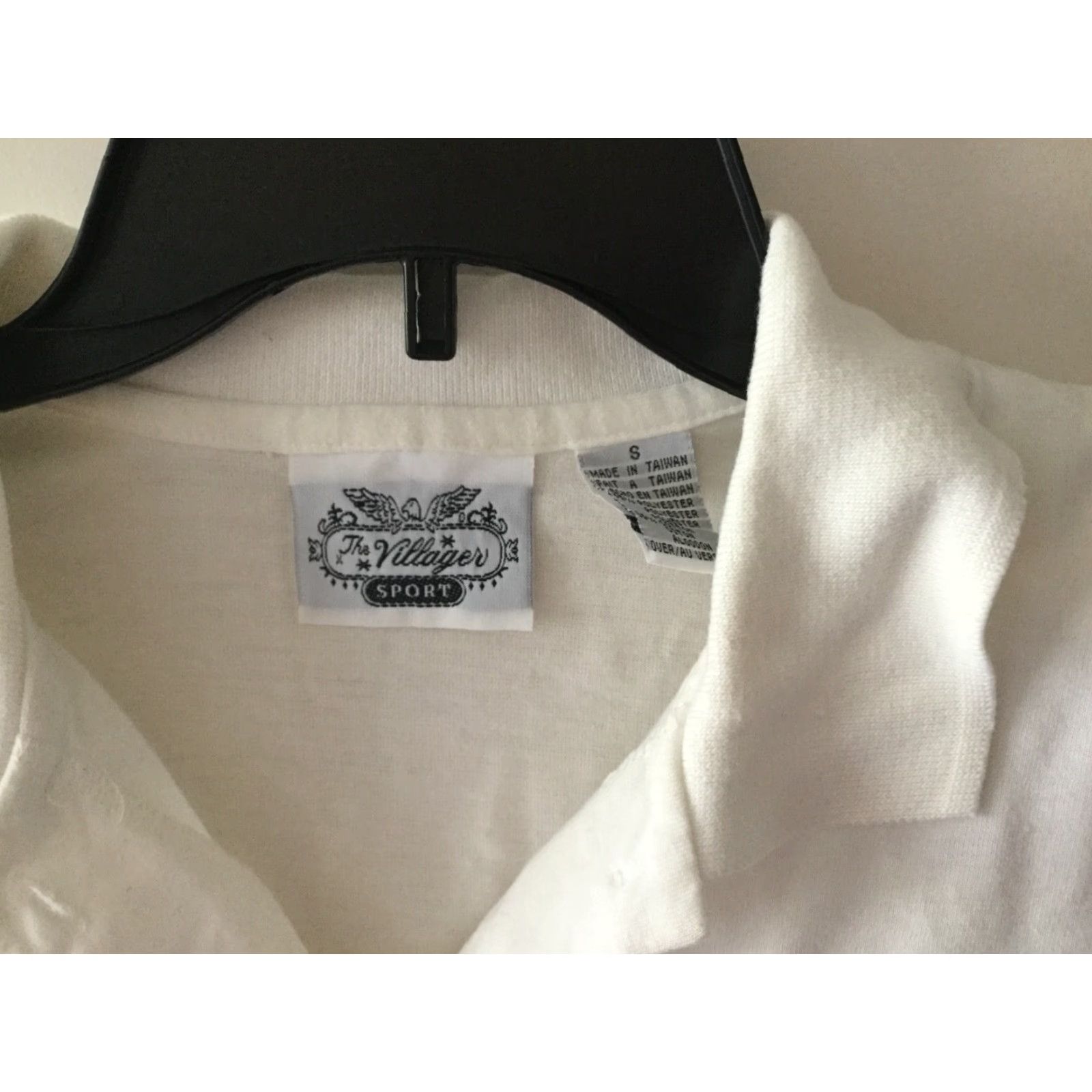 Vintage Ladies The Villager Sport Pullover Top White with Collar Size Small Size S / US 4 / IT 40 - 2 Thumbnail