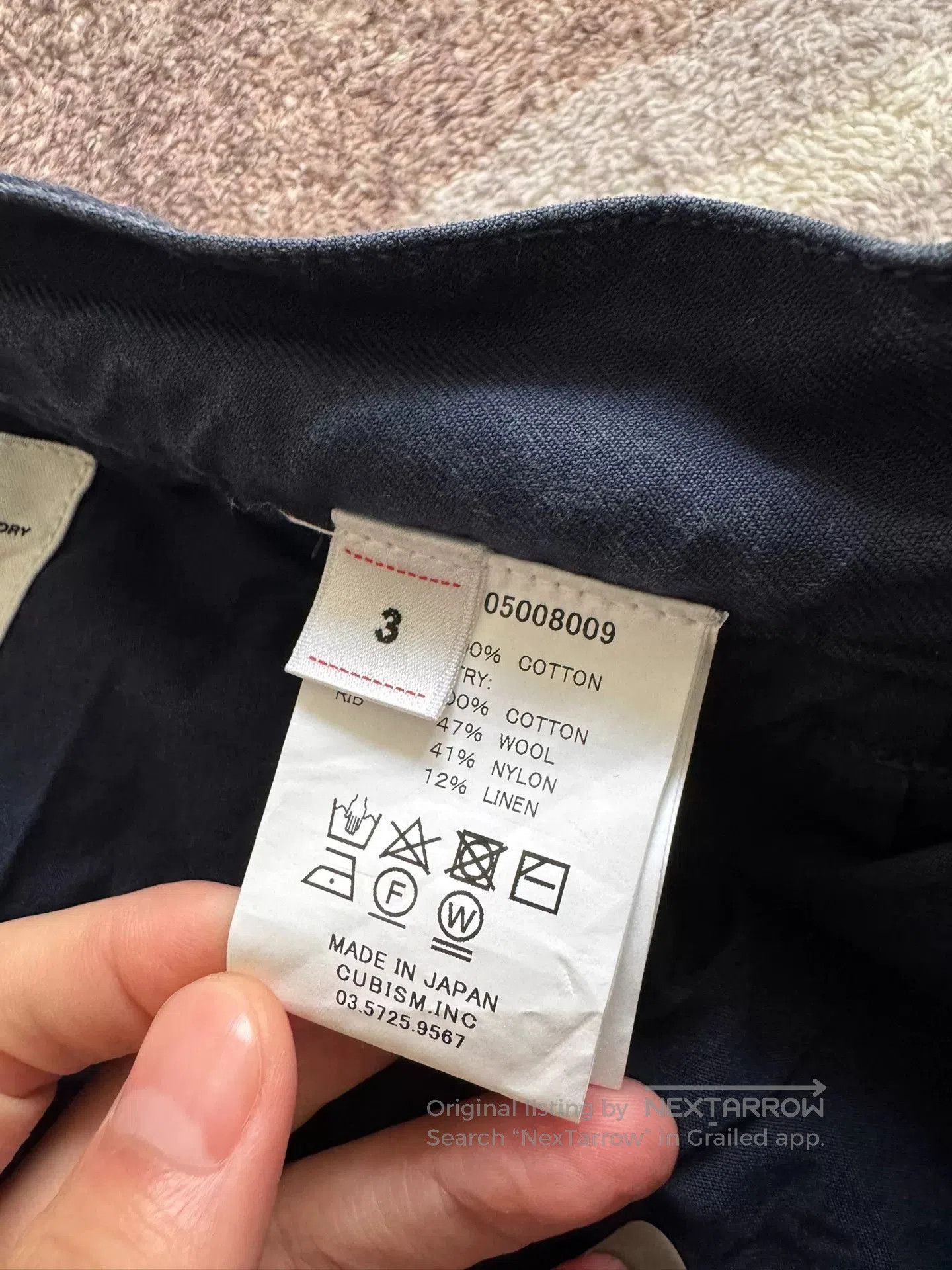 Visvim visvim 24ss carrol chino pants navy. Size US 30 / EU 46 - 3 Thumbnail