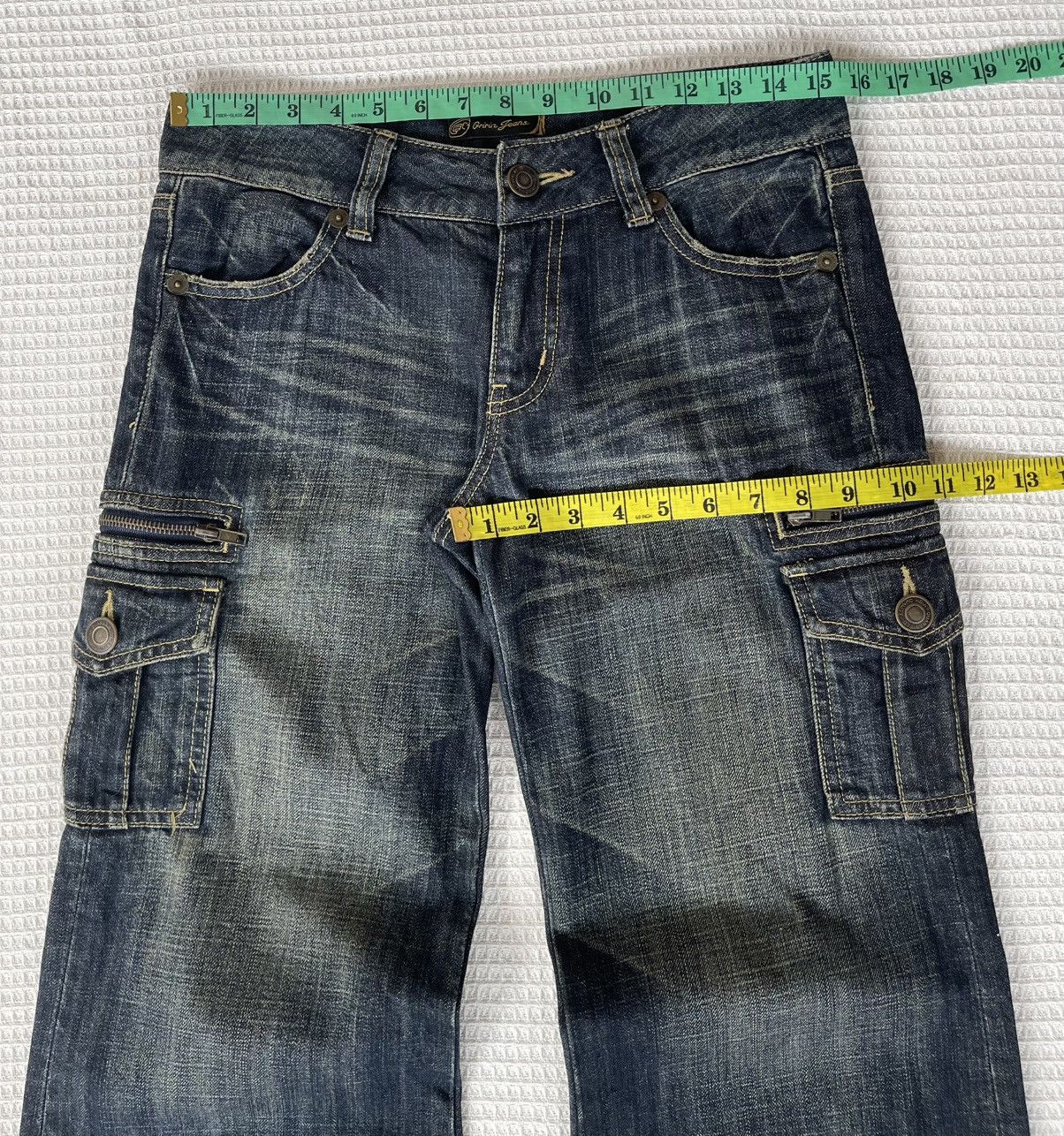 Hysteric Glamour Vintage’90s🔥ORIRIN🔥Flared Distressed Cargo Jeans Size US 30 / EU 46 - 6 Thumbnail