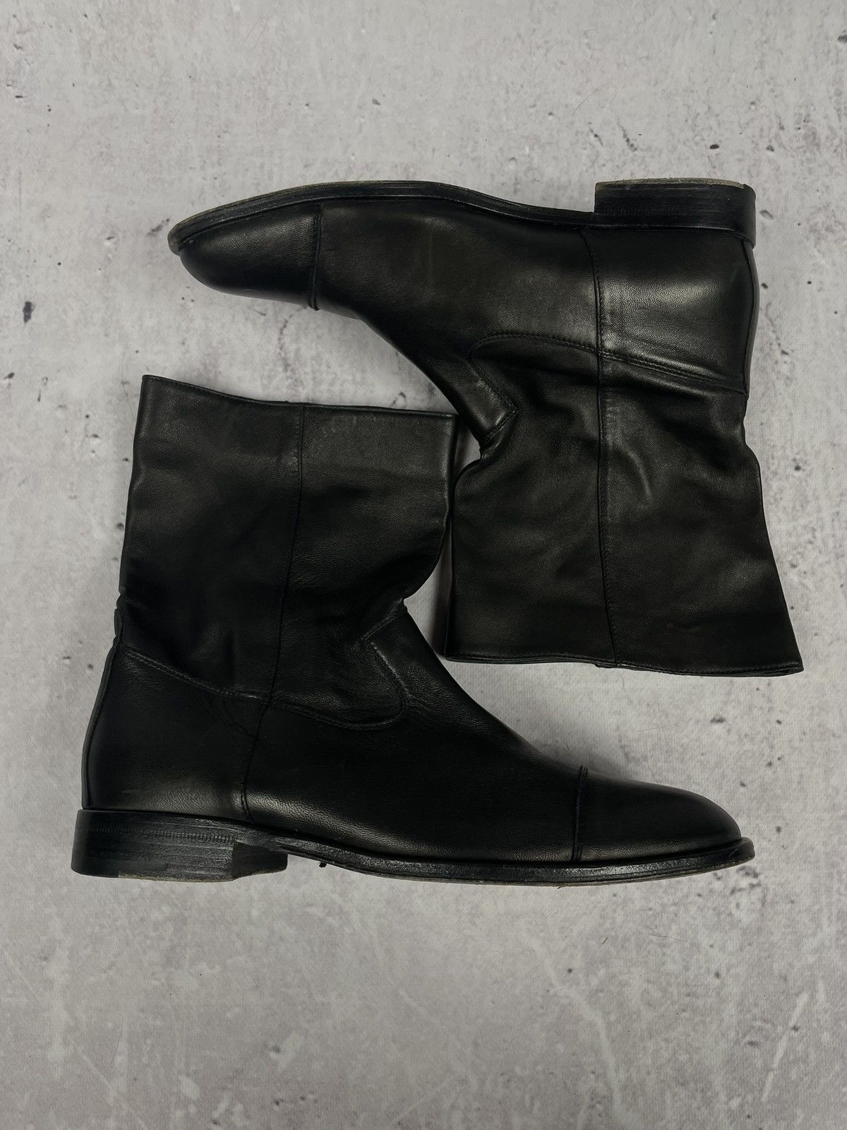 Vintage Vintage Belstaff London Black Leather Boots Size US 8 / EU 41 - 9 Thumbnail