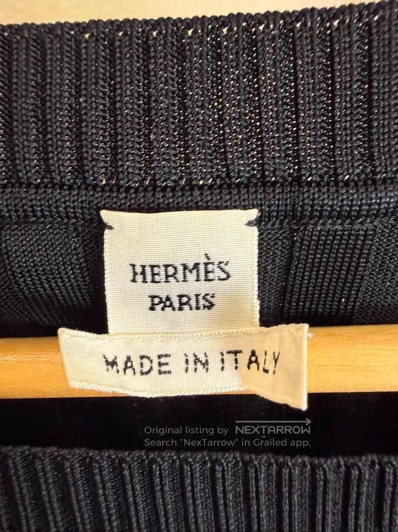 Hermes Hermes Black Knit Dress Size XXS / US 00 / IT 34 - 4 Thumbnail