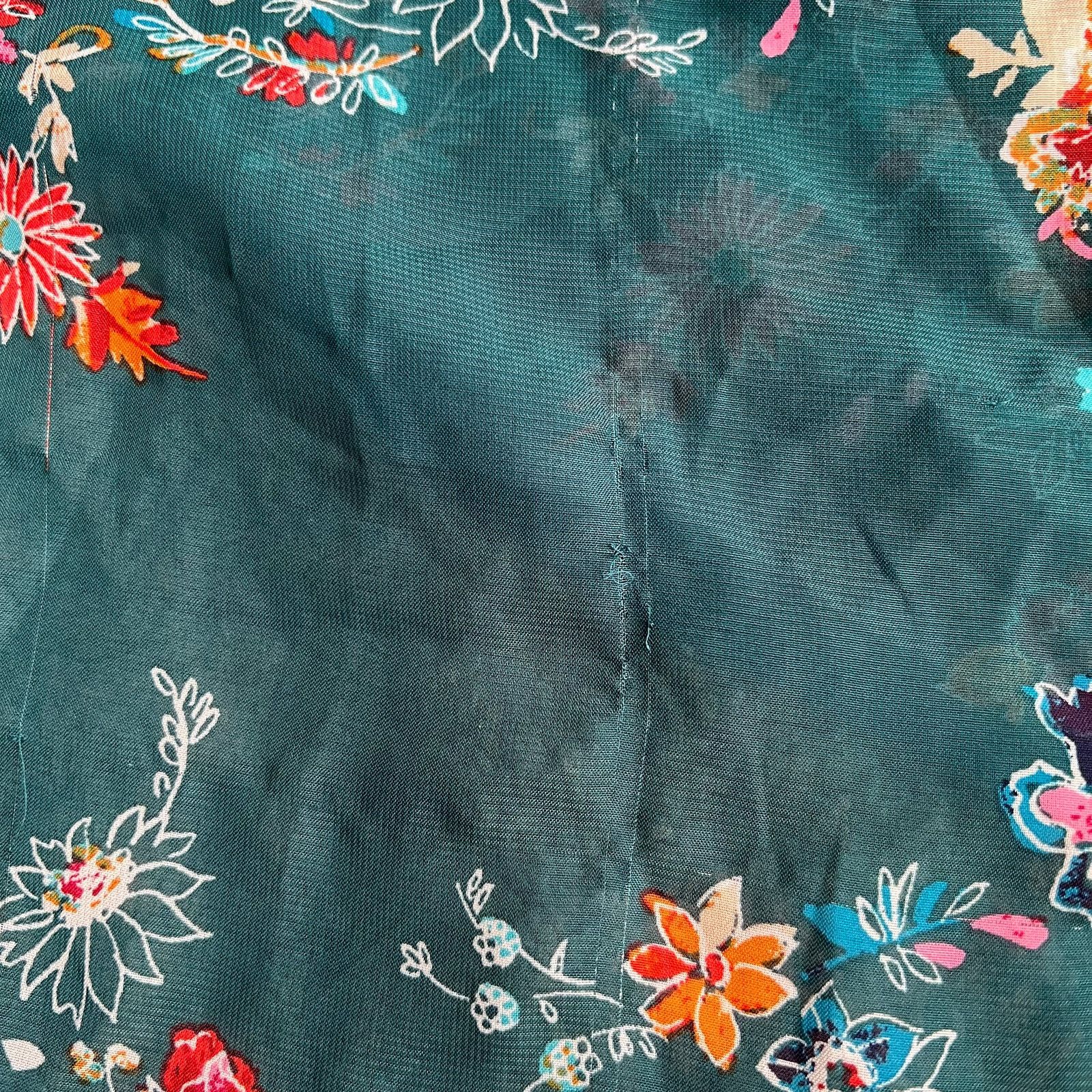 Other Xtraordinary Green Floral Print Short Sleeve Cardigan, M Size M / US 6-8 / IT 42-44 - 6 Thumbnail