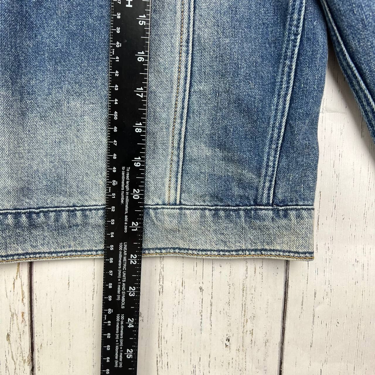 Mavi Mavi Small Printed Cropped Fit Mid Stretchable Denim Jacket Size S / US 4 / IT 40 - 7 Thumbnail