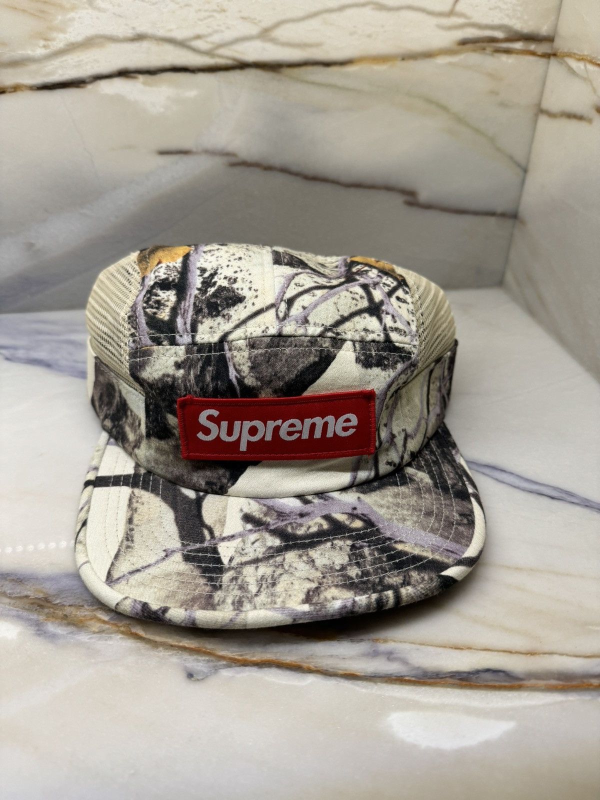 Supreme Supreme FW12 White Real Tree Camo Camp Cap | Grailed