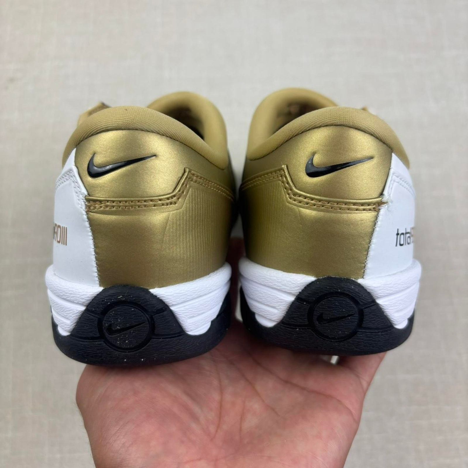 Nike 🏆 Nike Total 90 "White Metallic Gold" 11.5M Size US 11.5 / EU 44-45 - 6 Thumbnail