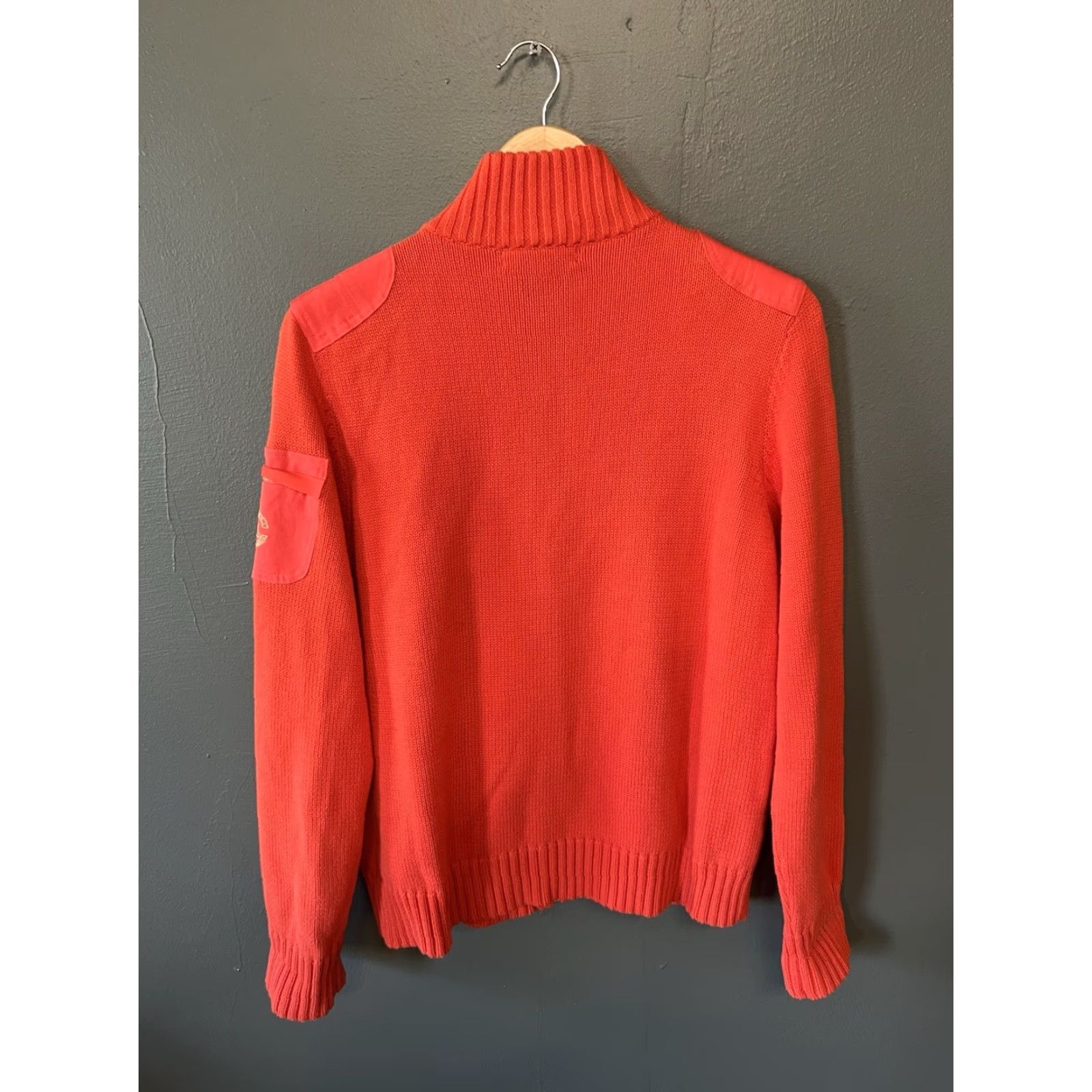 Ralph Lauren Lauren Ralph Lauren Womens Red Knit Full Zip Mock Neck Sweatshirt Size XL Size XL / US 12-14 / IT 48-50 - 2 Thumbnail