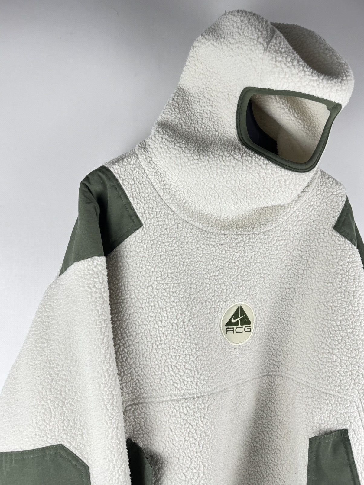 Nike Vintage 90s Nike ACG Ninja Fleece Thermal Layer 2 Hoodie 🇺🇸 Size US M / EU 48-50 / 2 - 3 Thumbnail