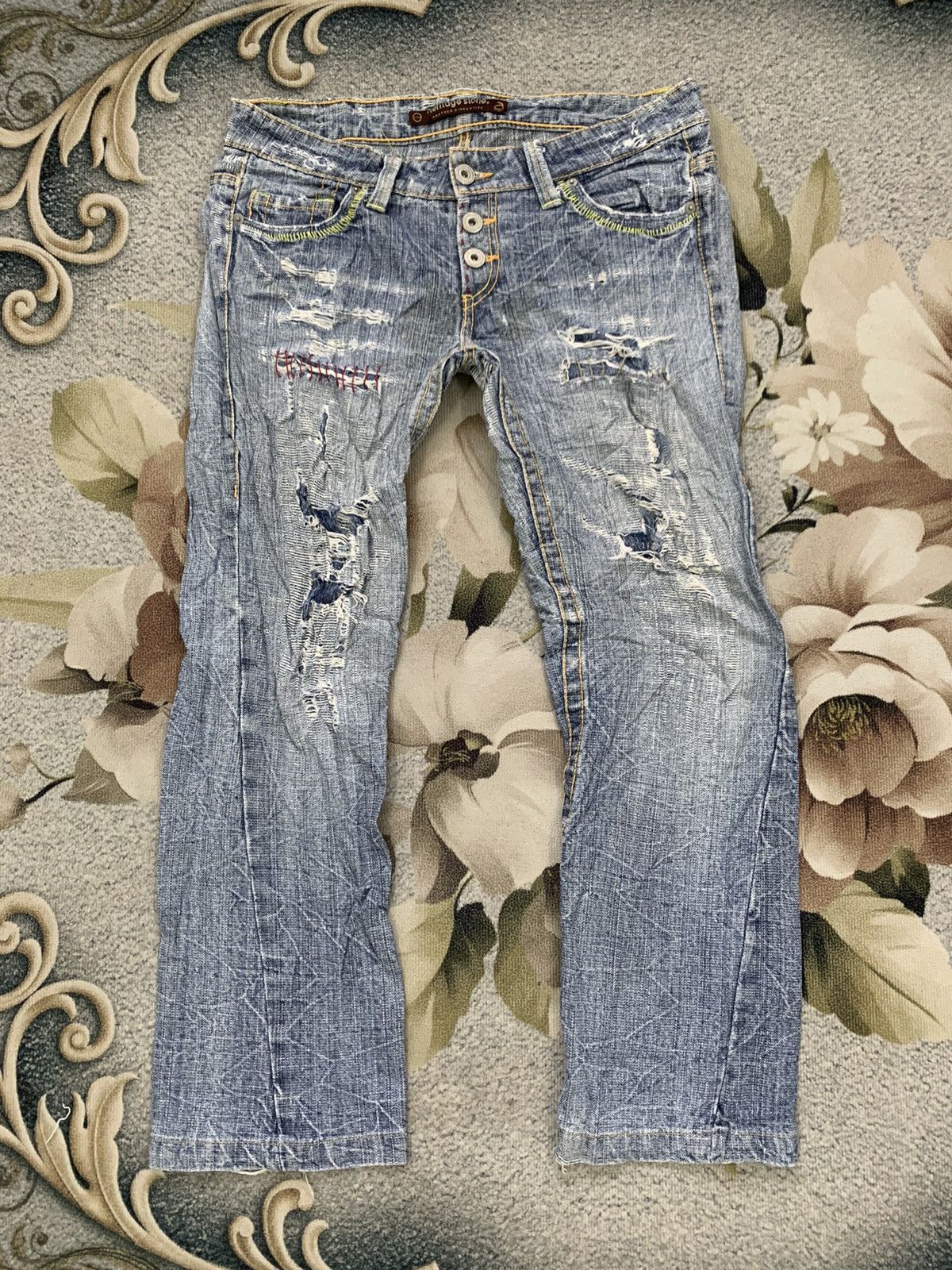 Other Distress Heritage Stone Directivity Denim Pant Size US 34 / EU 50 - 1 Thumbnail