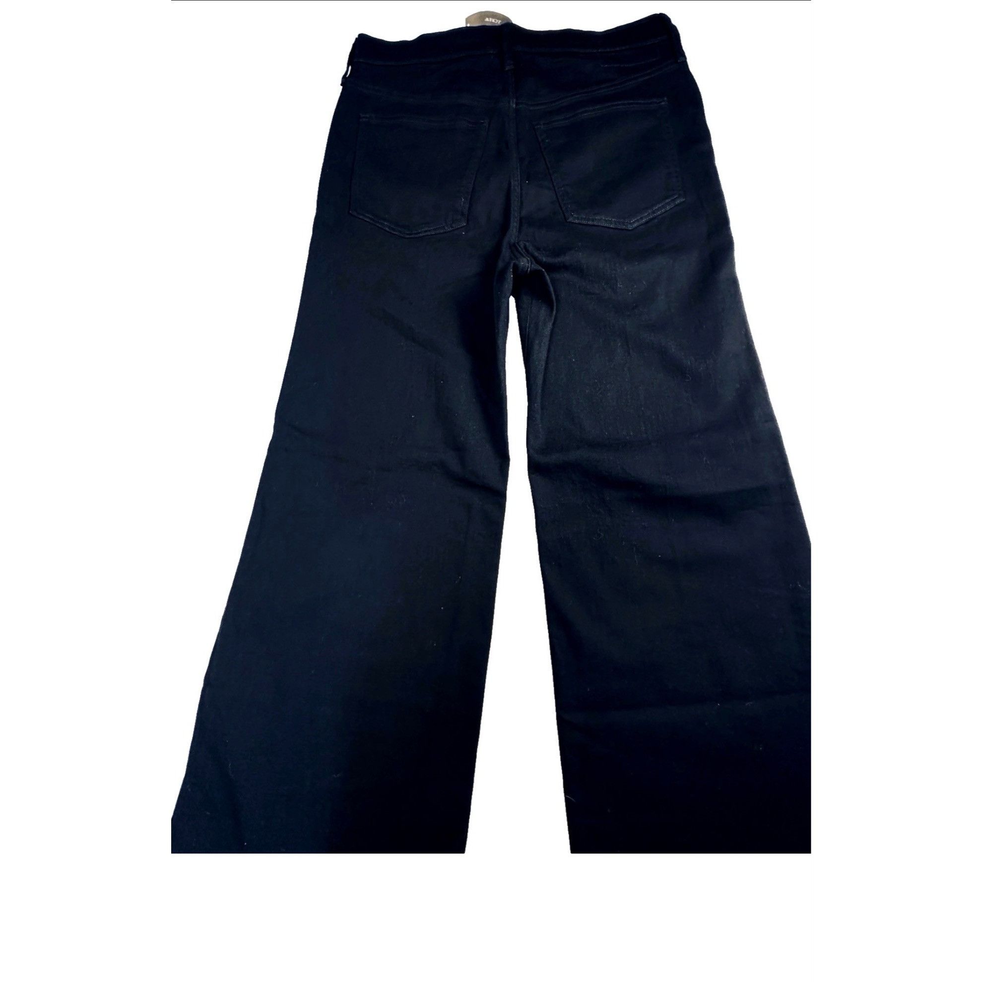J.Crew J.Crew Womens Denim Trouser Wide Leg Jean Black High Rise Sz Size 26" / US 2 / IT 38 - 10 Thumbnail