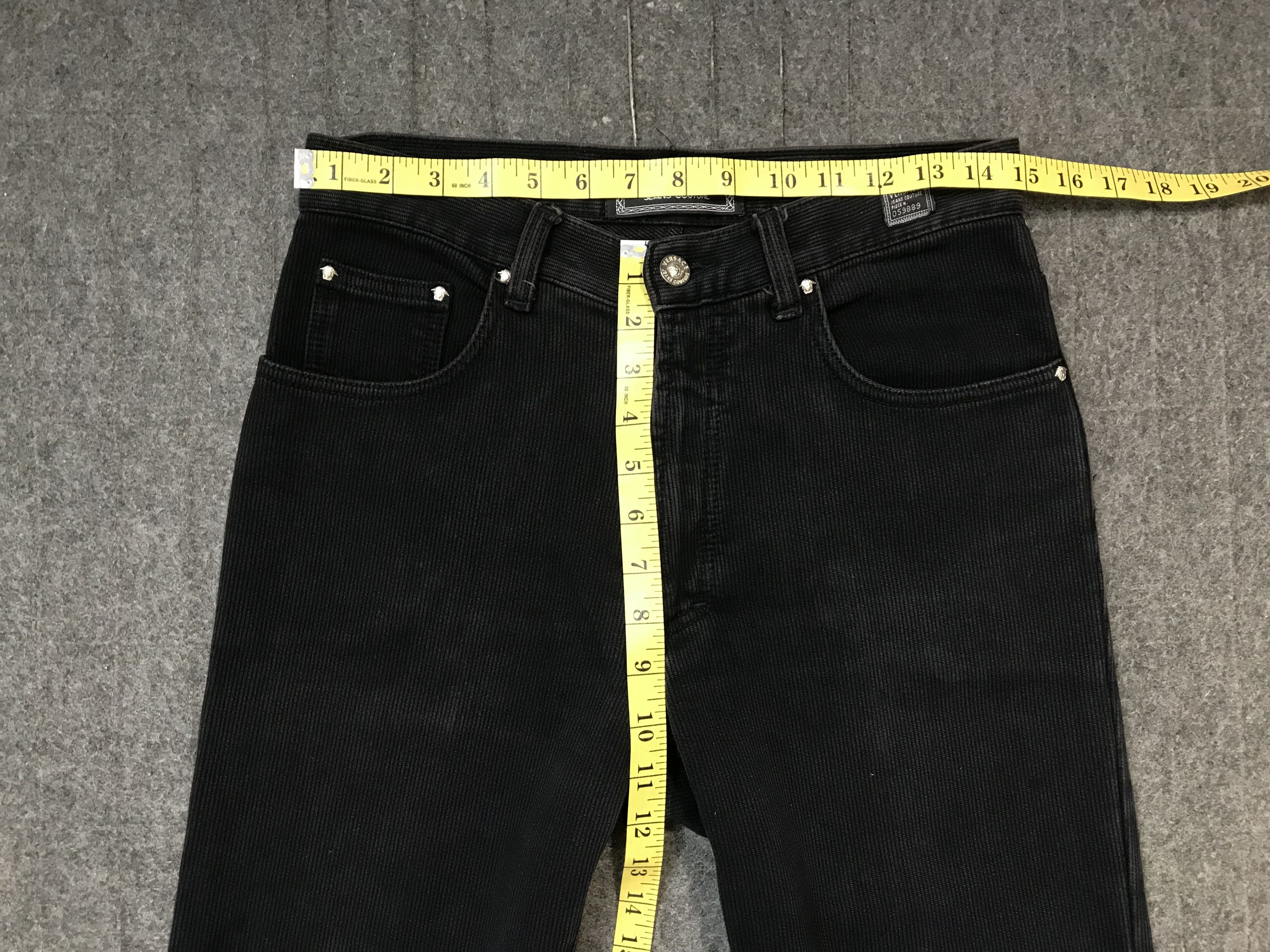 Versace Jeans Couture Versace Jeans Couture Signature Corduroy Black Straight Cut Size US 30 / EU 46 - 15 Thumbnail