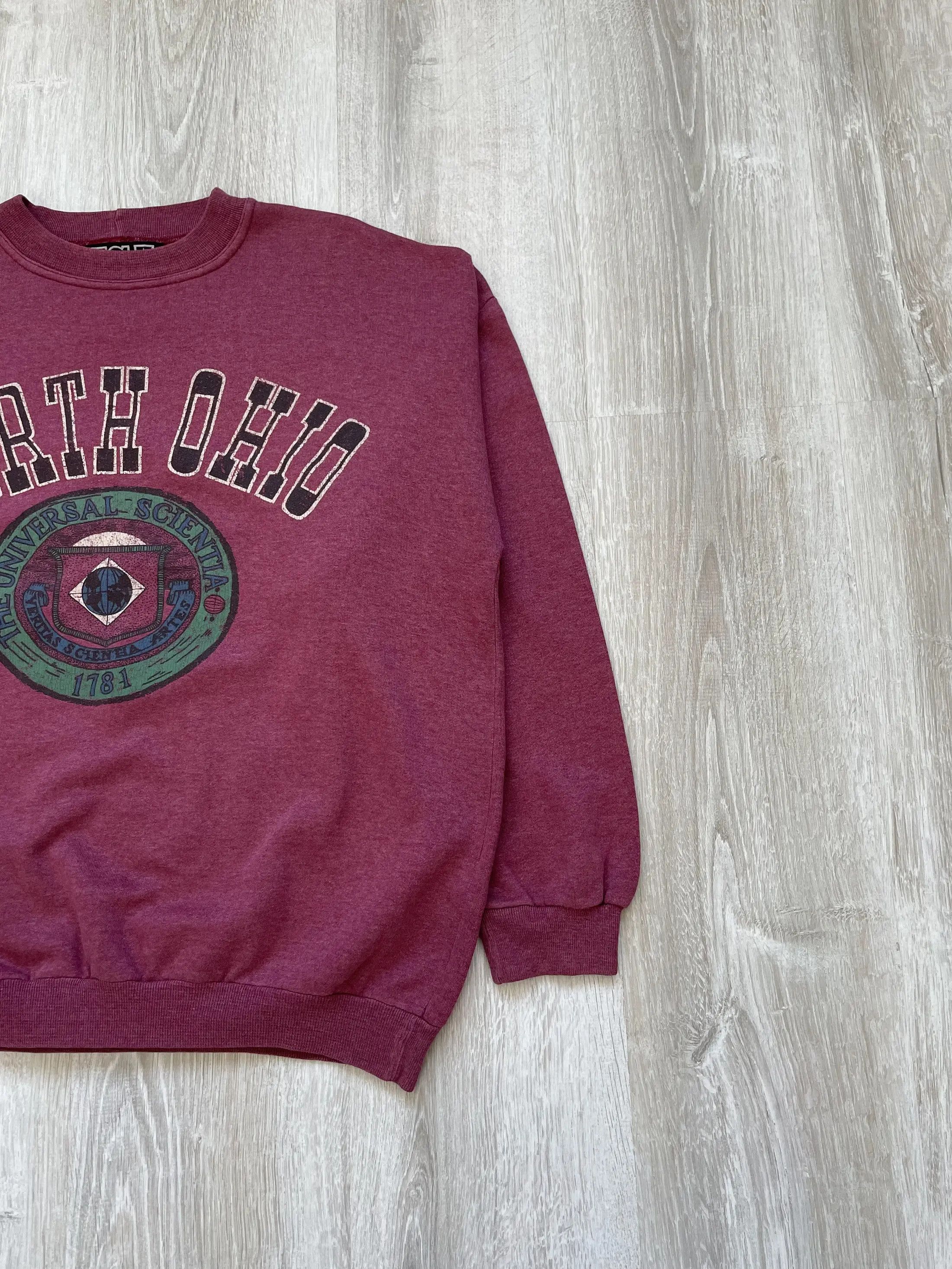 Vintage Vintage 90s North Ohio American College Sweatshirt Big Logo Size US M / EU 48-50 / 2 - 4 Thumbnail