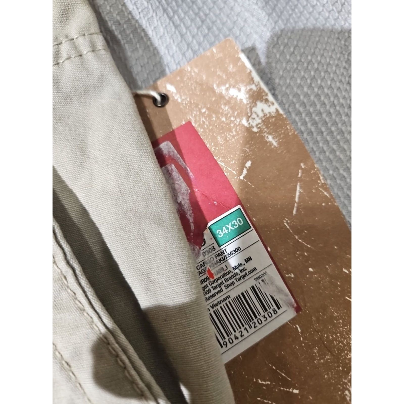 Mossimo NWT Mossimo Vintage Beige Cargo Pants - Mens 34x30 Y2k Style Flap Pockets - Low Rise Knit Size US 34 / EU 50 - 7 Thumbnail