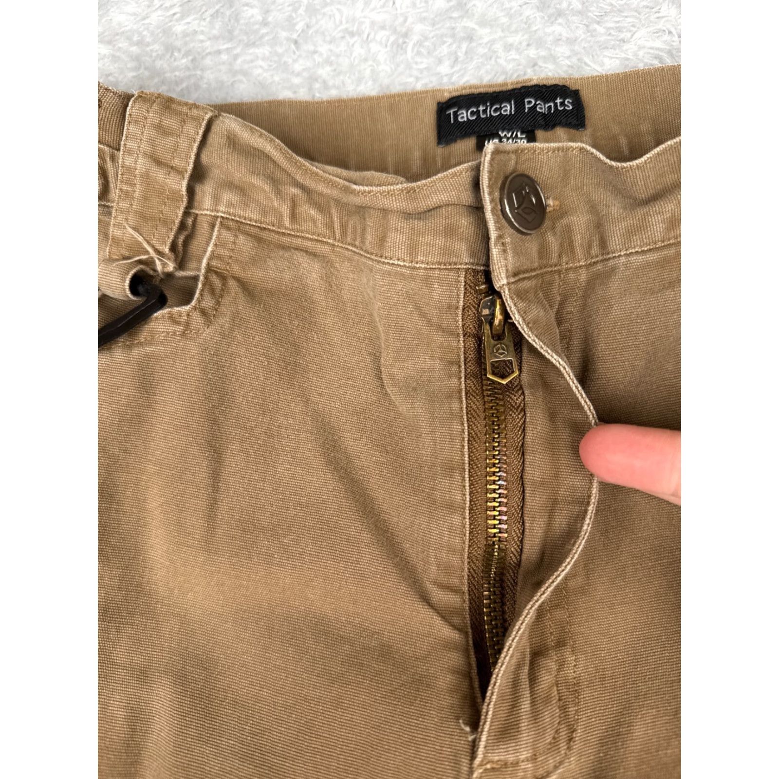 Doublet Brown Tactical Pants Men 34x30 Cargo Canvas Workwear Comfort Pockets Army Size US 34 / EU 50 - 5 Thumbnail