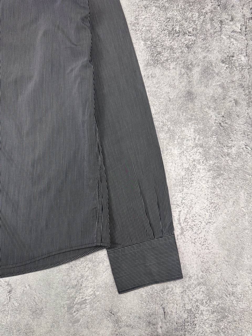 Z Zegna Z Zegna Men Drop 8 Striped Shirt Black Size L Size US L / EU 52-54 / 3 - 2 Thumbnail