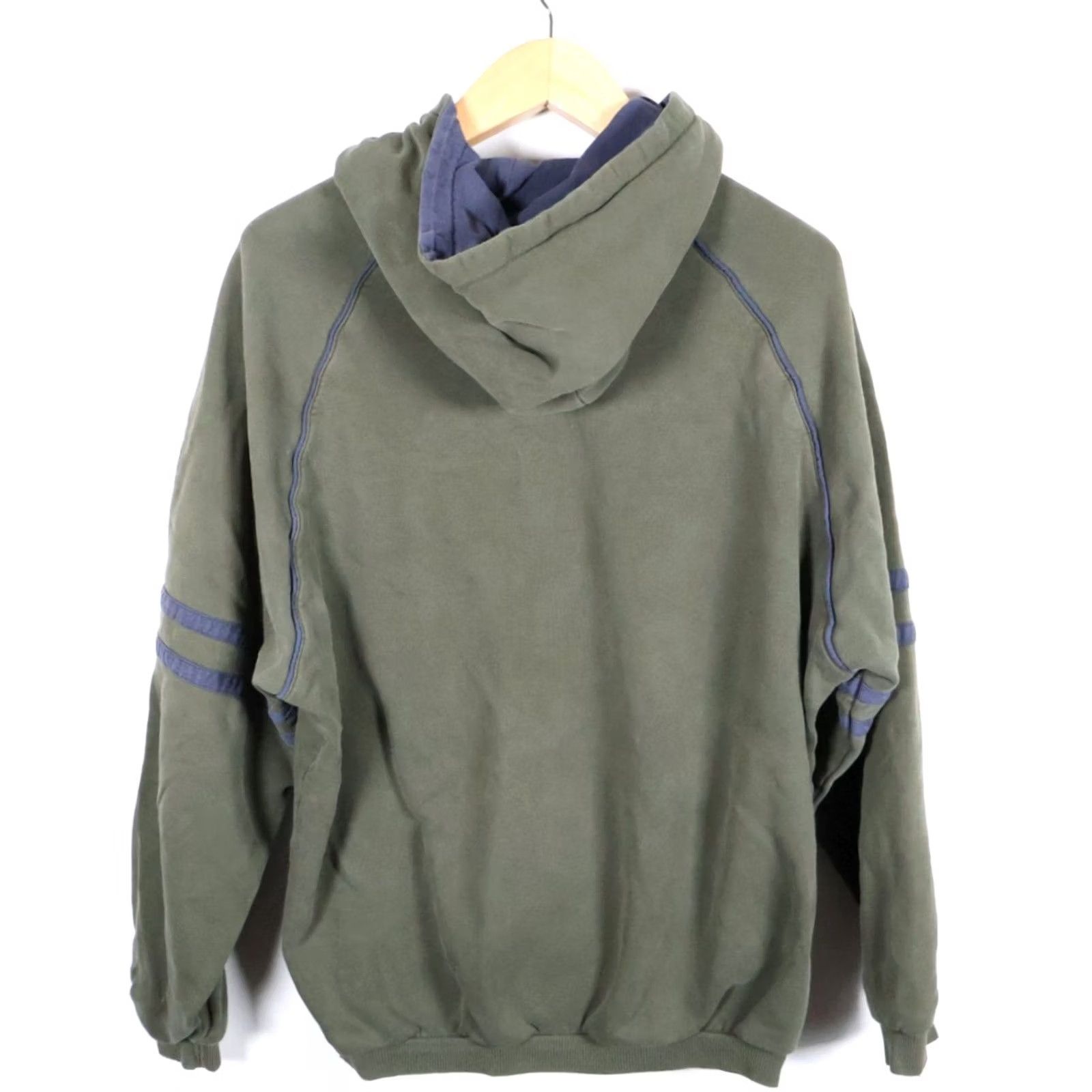 Billabong VINTAGE Billabong Hoodie Mens Large Green Embroidered Sweatshirt USA Made 90s Graphic Print PullOver Crew Neck Size US L / EU 52-54 / 3 - 2 Thumbnail