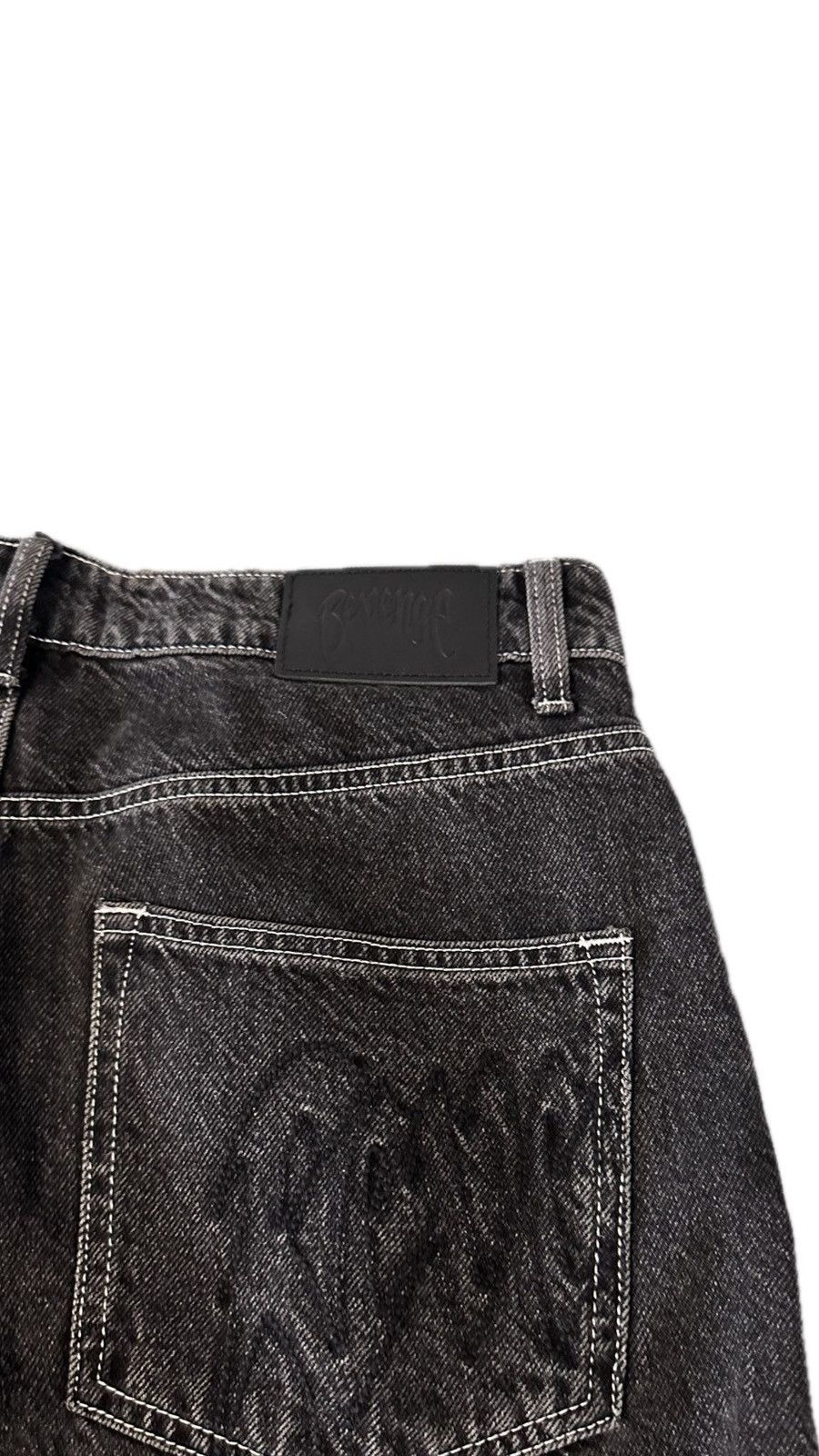 Revenge Revenge Skull Patch Jeans Size US 30 / EU 46 - 4 Thumbnail