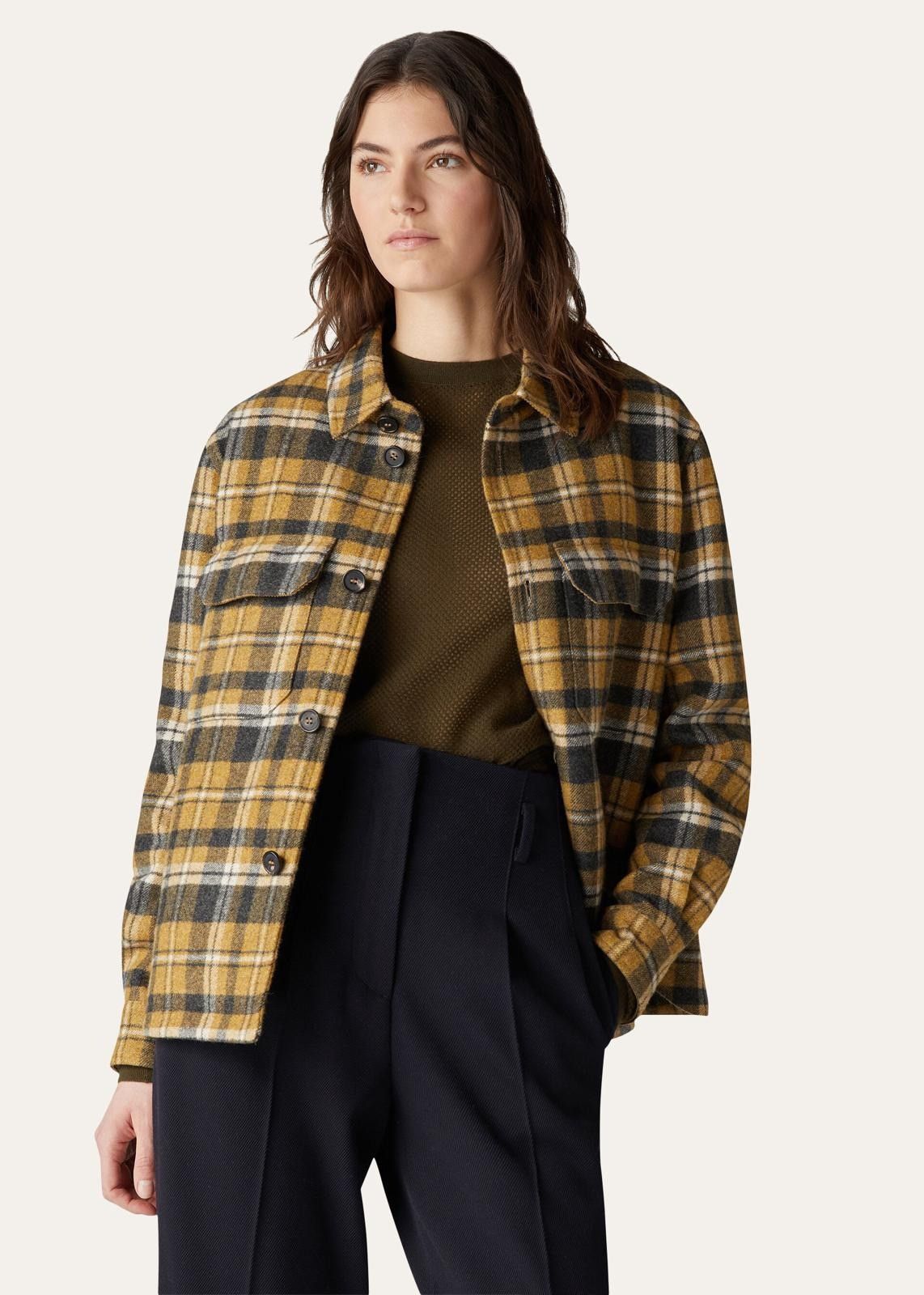 Loro Piana o1srvl11e0924 Alagna Cashmere Shirt Jacket in Multicolor Size XXL / US 16-18 / IT 52-54 - 3 Thumbnail