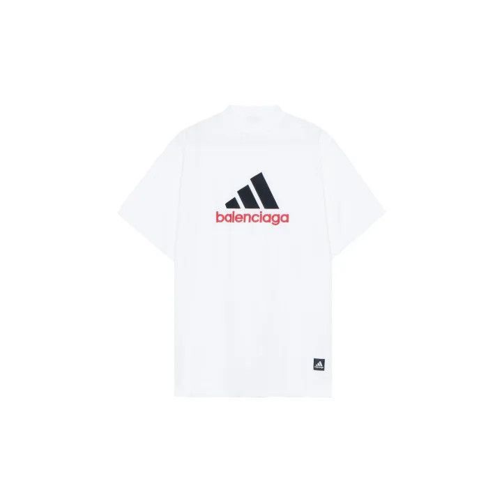 Balenciaga Balenciaga Balenciaga x adidas Logo Embroidered TShirt -25 Size US L / EU 52-54 / 3 - 2 Thumbnail