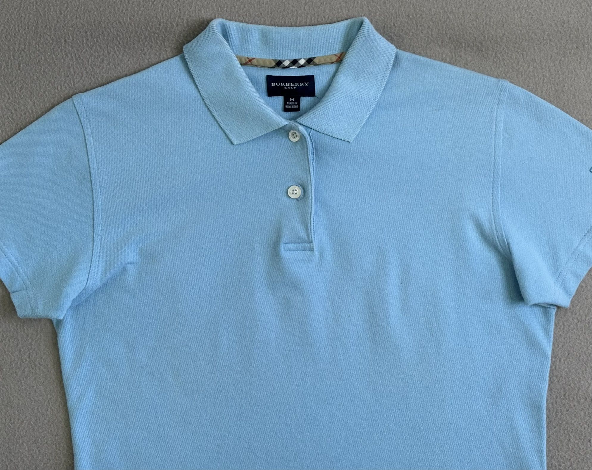 Burberry × Vintage Burberry Polo Golf vintage baby blue Medium Size M / US 6-8 / IT 42-44 - 4 Thumbnail