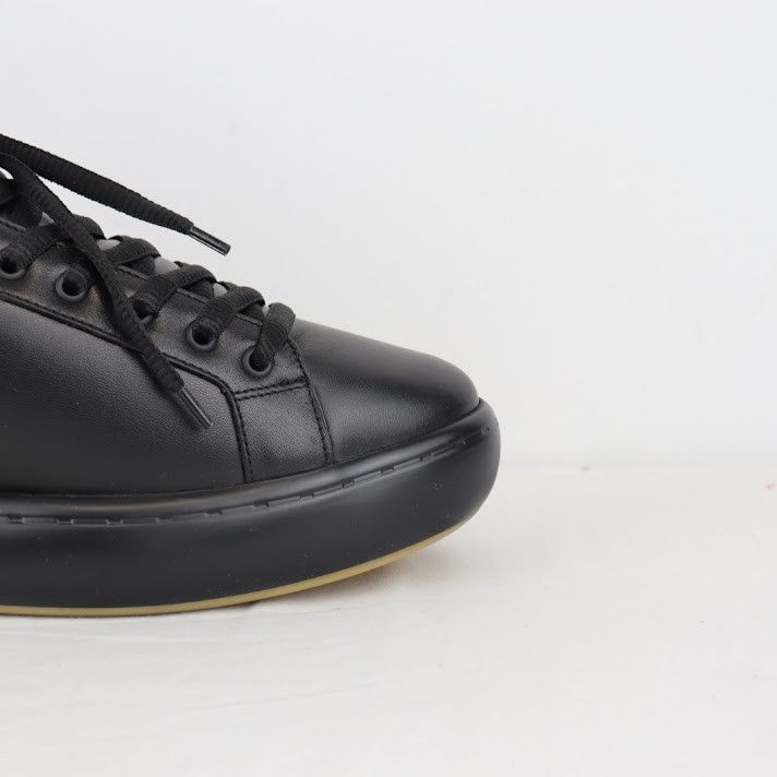 Bottega Veneta o1rshd1 Tennis Calf Leather Sneakers in Black Size US 10 / EU 43 - 3 Thumbnail